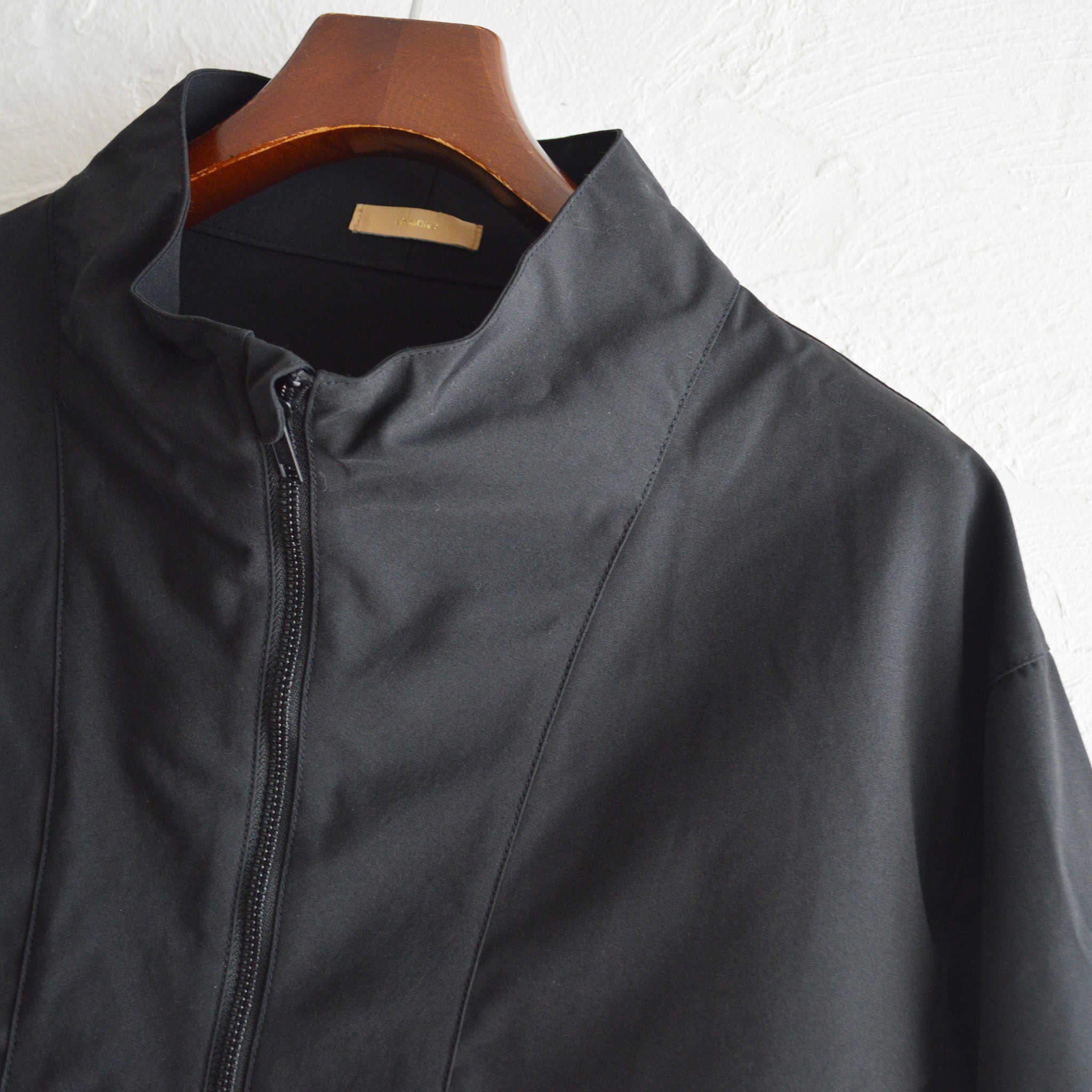 LAMOND ラモンド / STAND NECK WIDE BLOUSON スタンドネックワイドブルゾン (BLACK ブラック)