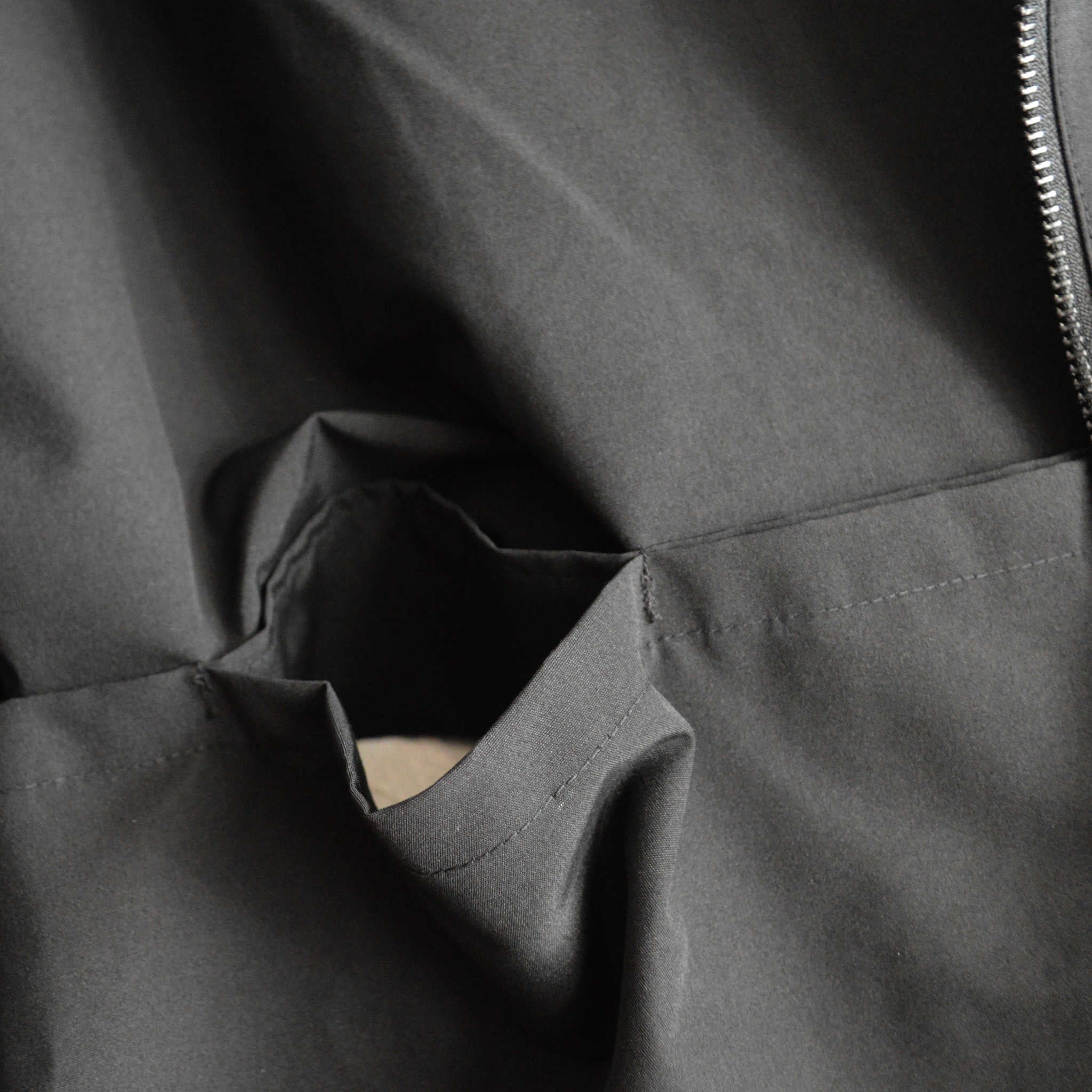 LAMOND ラモンド / STAND NECK WIDE BLOUSON スタンドネックワイドブルゾン (BLACK ブラック)