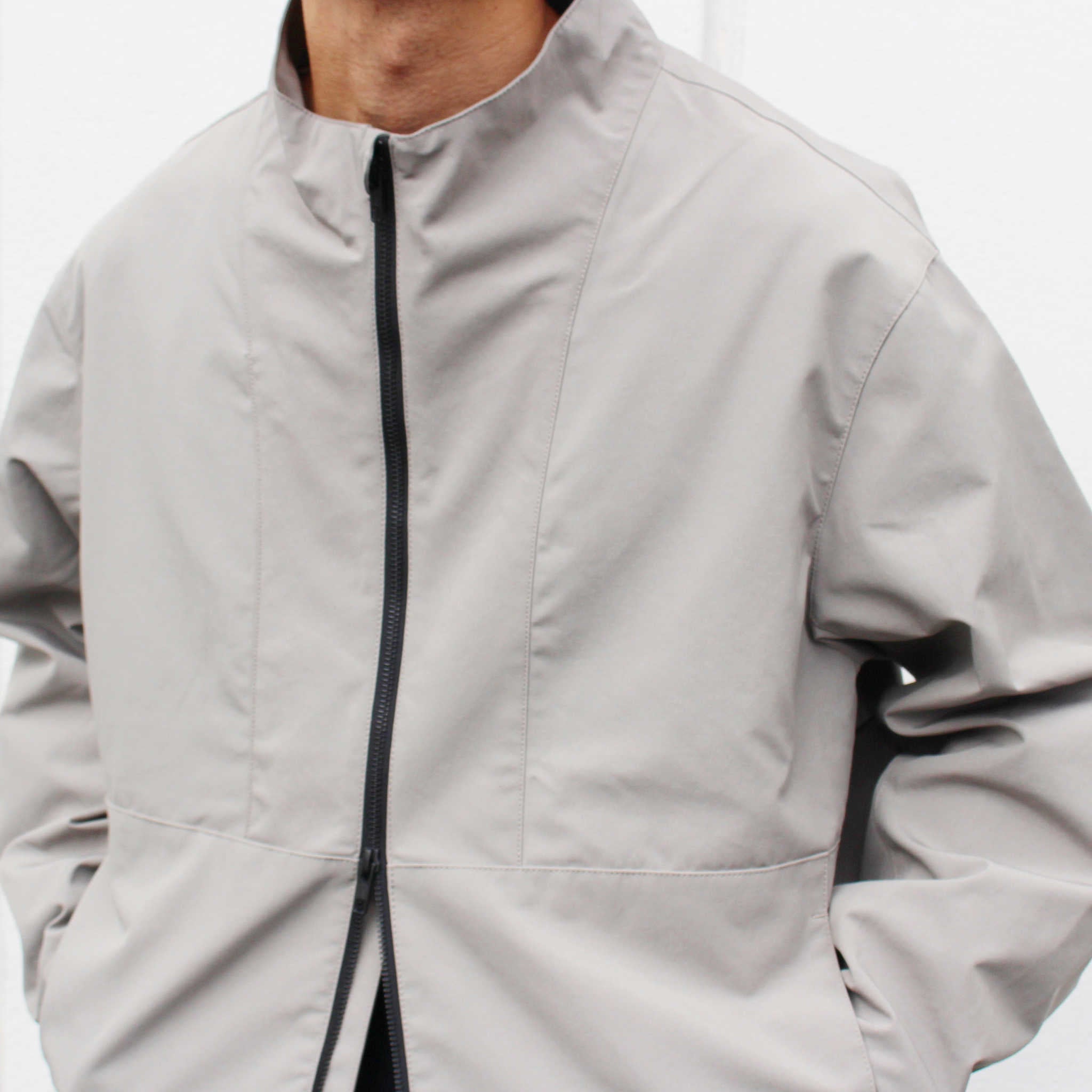 LAMOND ラモンド / STAND NECK WIDE BLOUSON スタンドネックワイドブルゾン (GREIGE グレージュ)