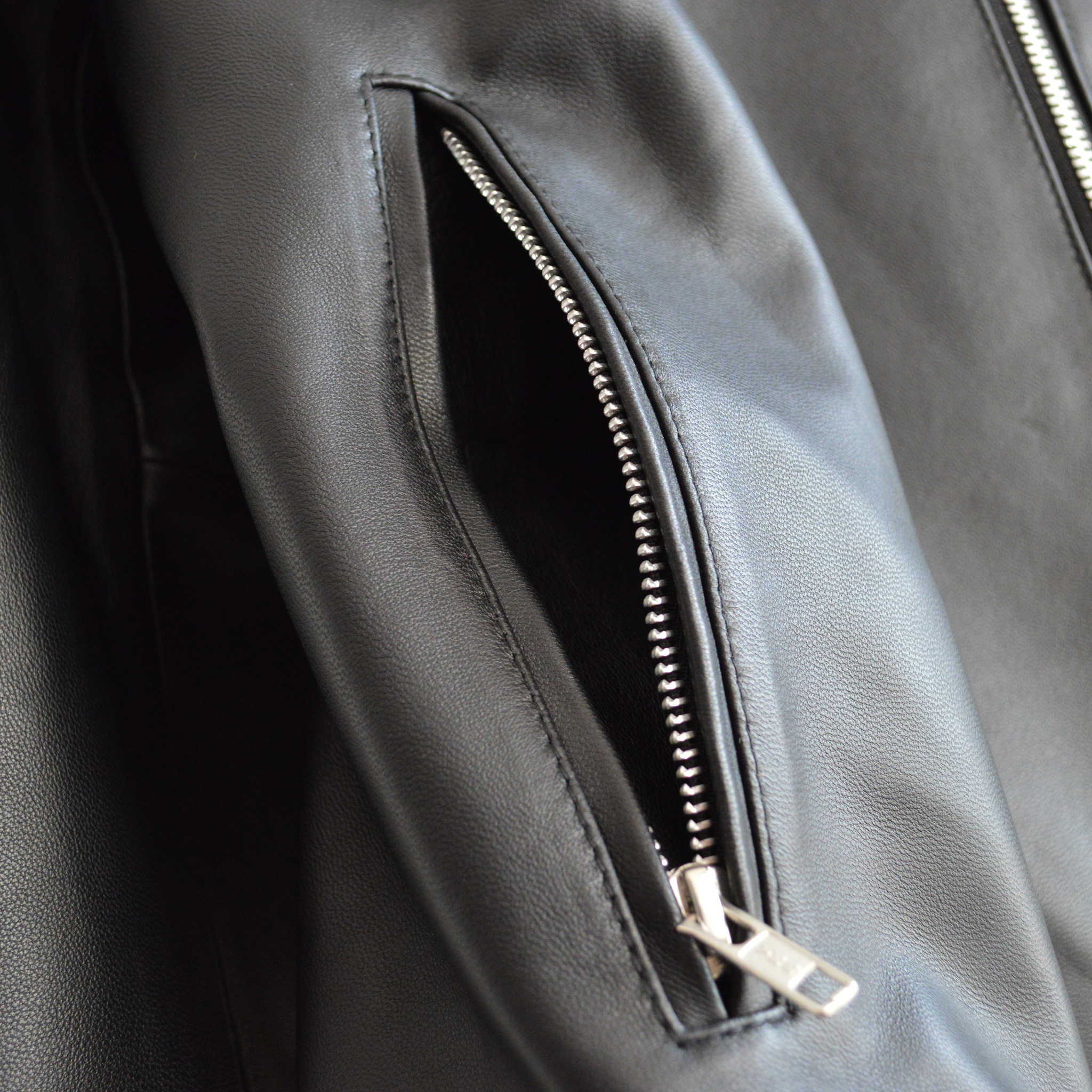 AWESOME LEATHER オーサムレザー / SINGLE RIDERS JACKET シングルライダースジャケット (BLACK ブラック)
