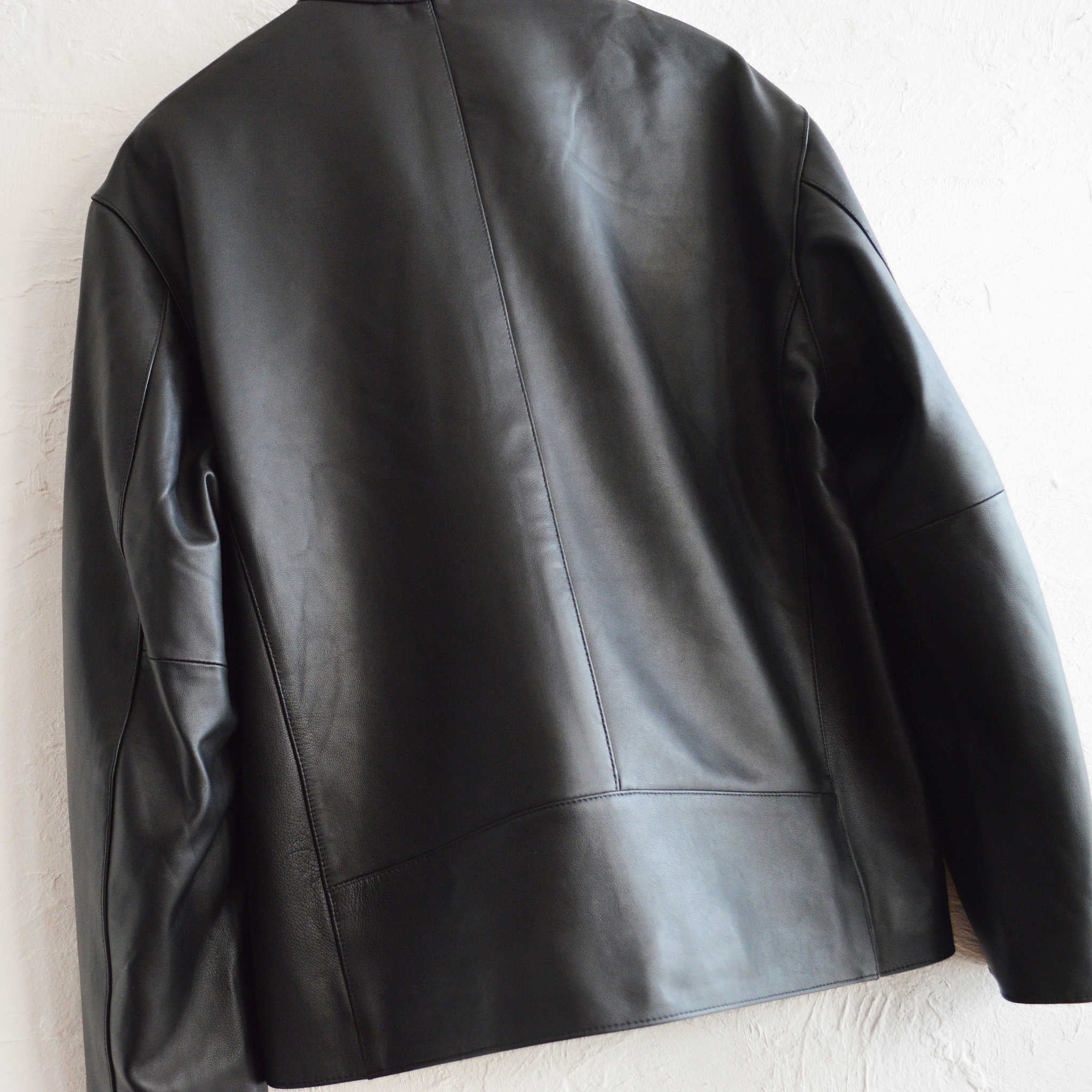 AWESOME LEATHER オーサムレザー / SINGLE RIDERS JACKET シングルライダースジャケット (BLACK ブラック)