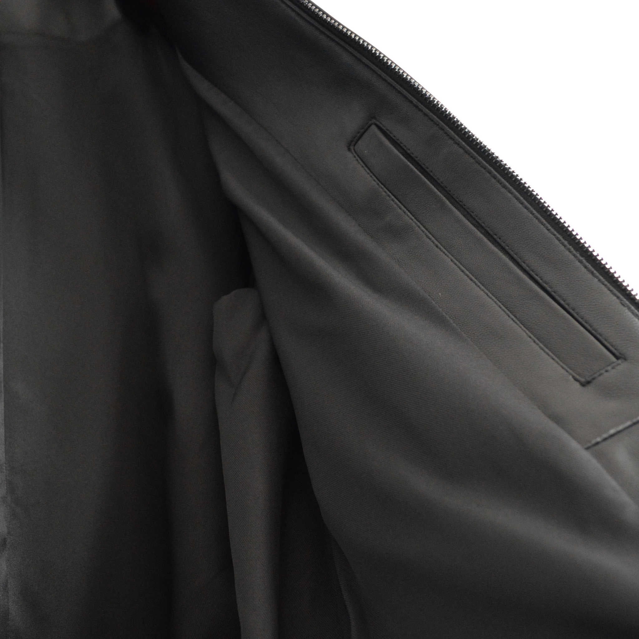 AWESOME LEATHER オーサムレザー / ZIP SHORT JACKET ジップショートジャケット (BLACK ブラック)
