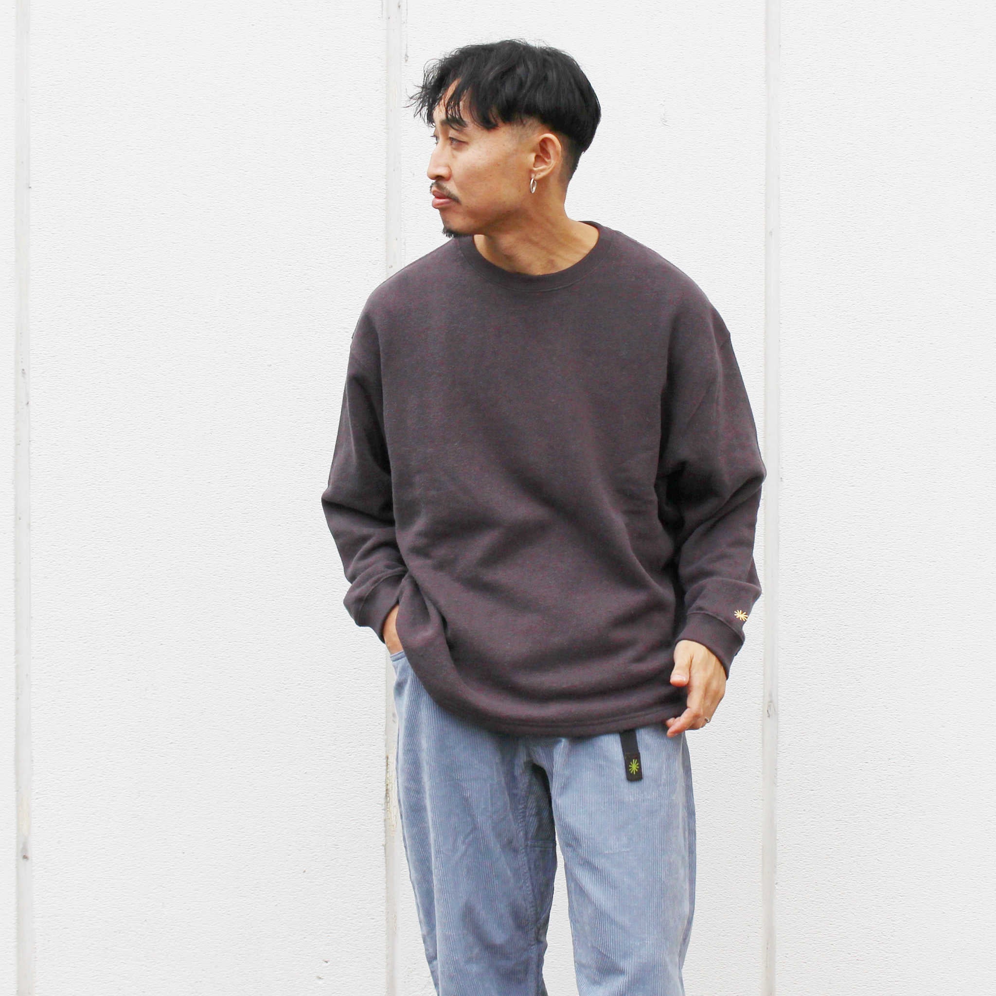 GOHEMP ゴーヘンプ / HEMP BIG CREW ヘンプビッグクルー (GUNMETAL GRAY ガンメタルグレー)