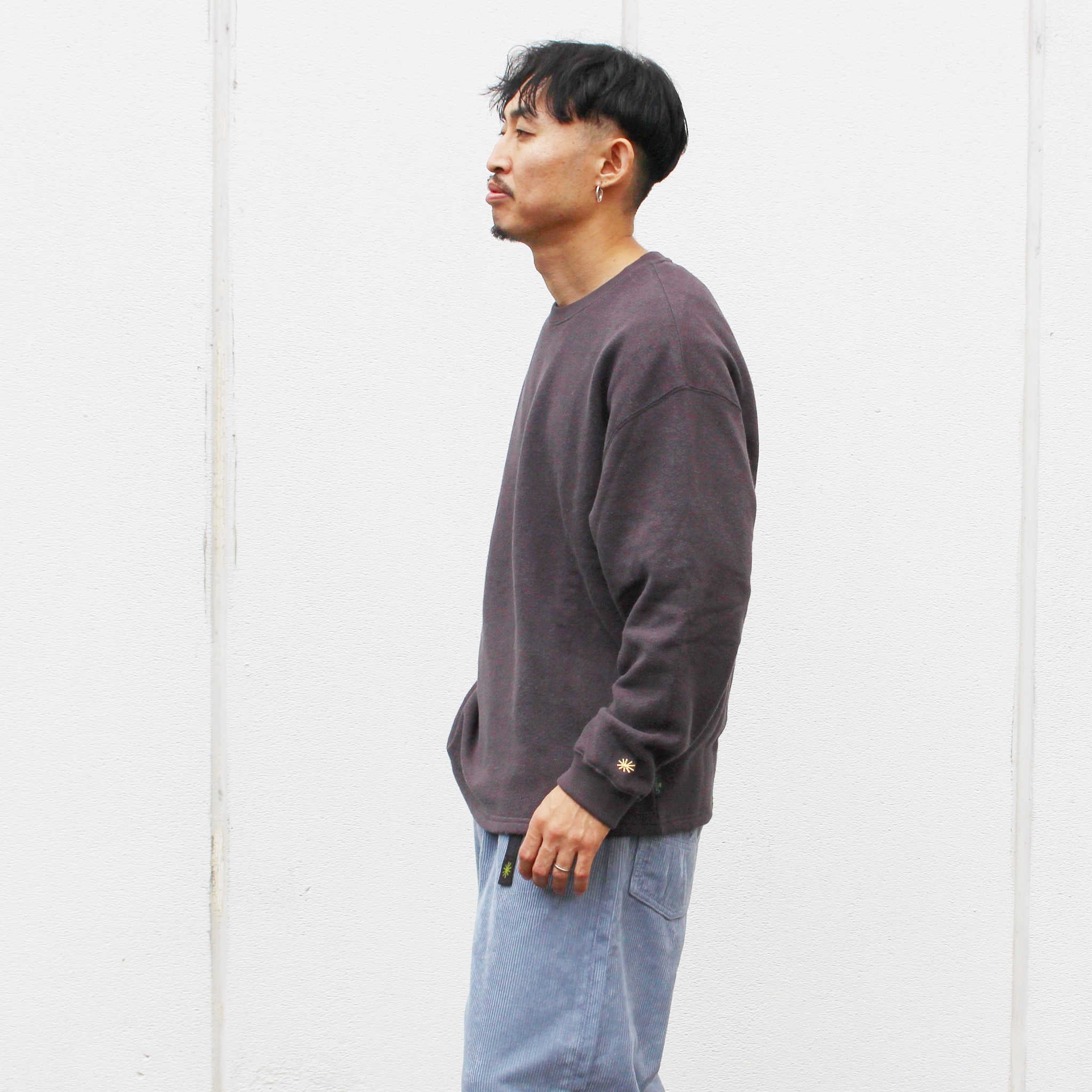 GOHEMP ゴーヘンプ / HEMP BIG CREW ヘンプビッグクルー (GUNMETAL GRAY ガンメタルグレー)