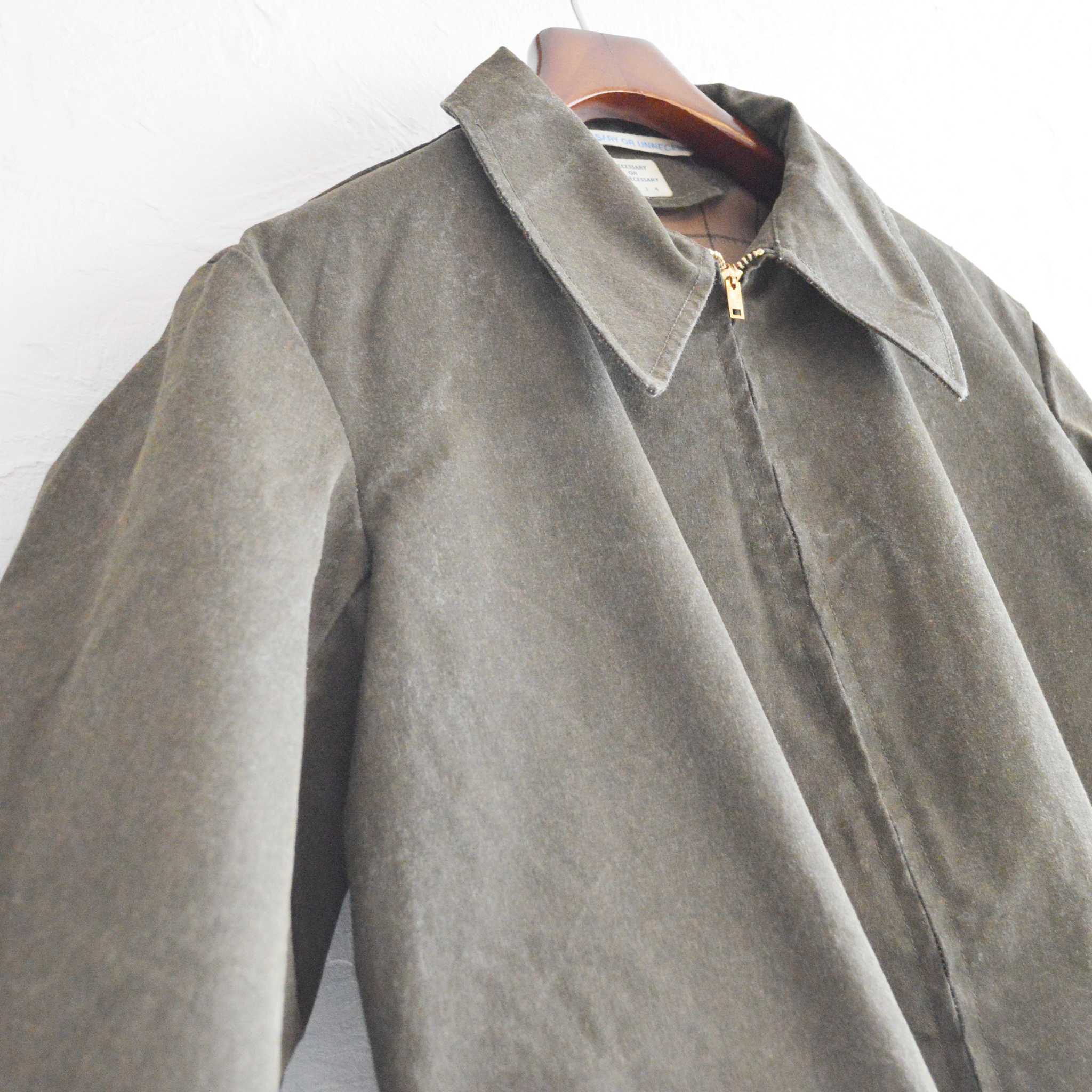 necessary or unnecessary ネセサリーオアアンネセサリー N.O.UNナウン / CAR COAT カーコート (OLIVE オリーブ)