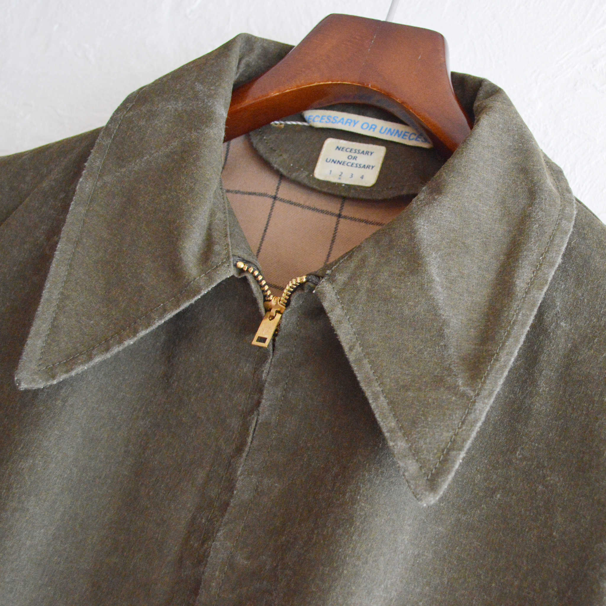 necessary or unnecessary ネセサリーオアアンネセサリー N.O.UNナウン / CAR COAT カーコート (OLIVE オリーブ)