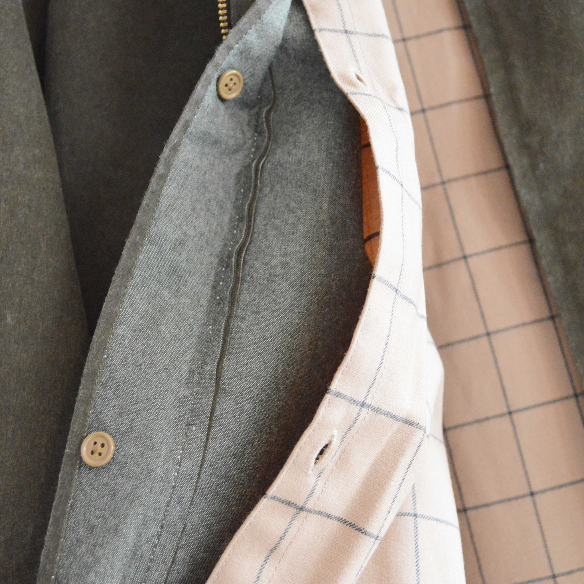 necessary or unnecessary ネセサリーオアアンネセサリー N.O.UNナウン / CAR COAT カーコート (OLIVE オリーブ)