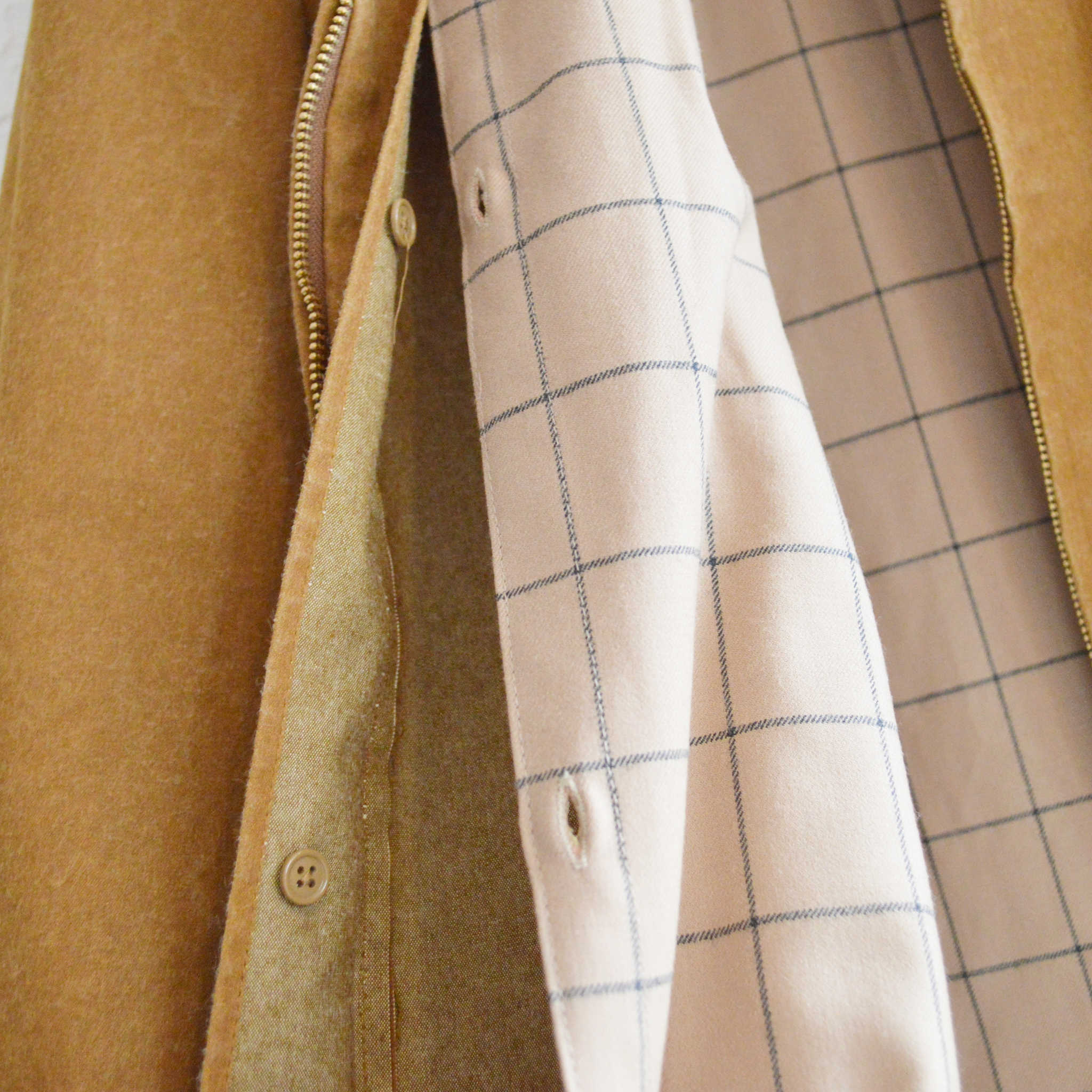 necessary or unnecessary ネセサリーオアアンネセサリー N.O.UNナウン / CAR COAT カーコート (CAMEL キャメル)