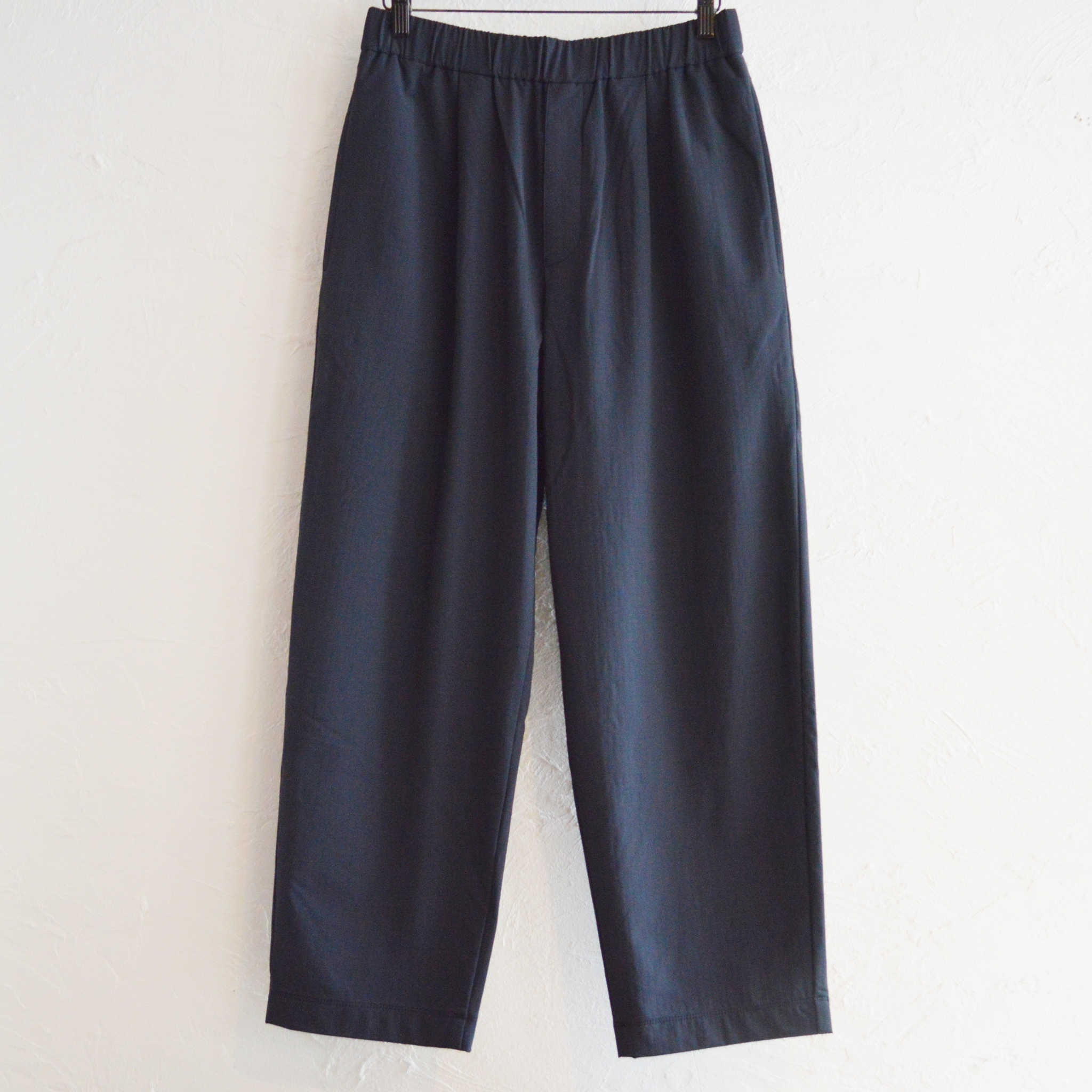 YONCA ヨンカ / COMFORT TECH FLEECE PANTS WIDE カモフォートテックフリースパンツワイド (BLACK ブラック)