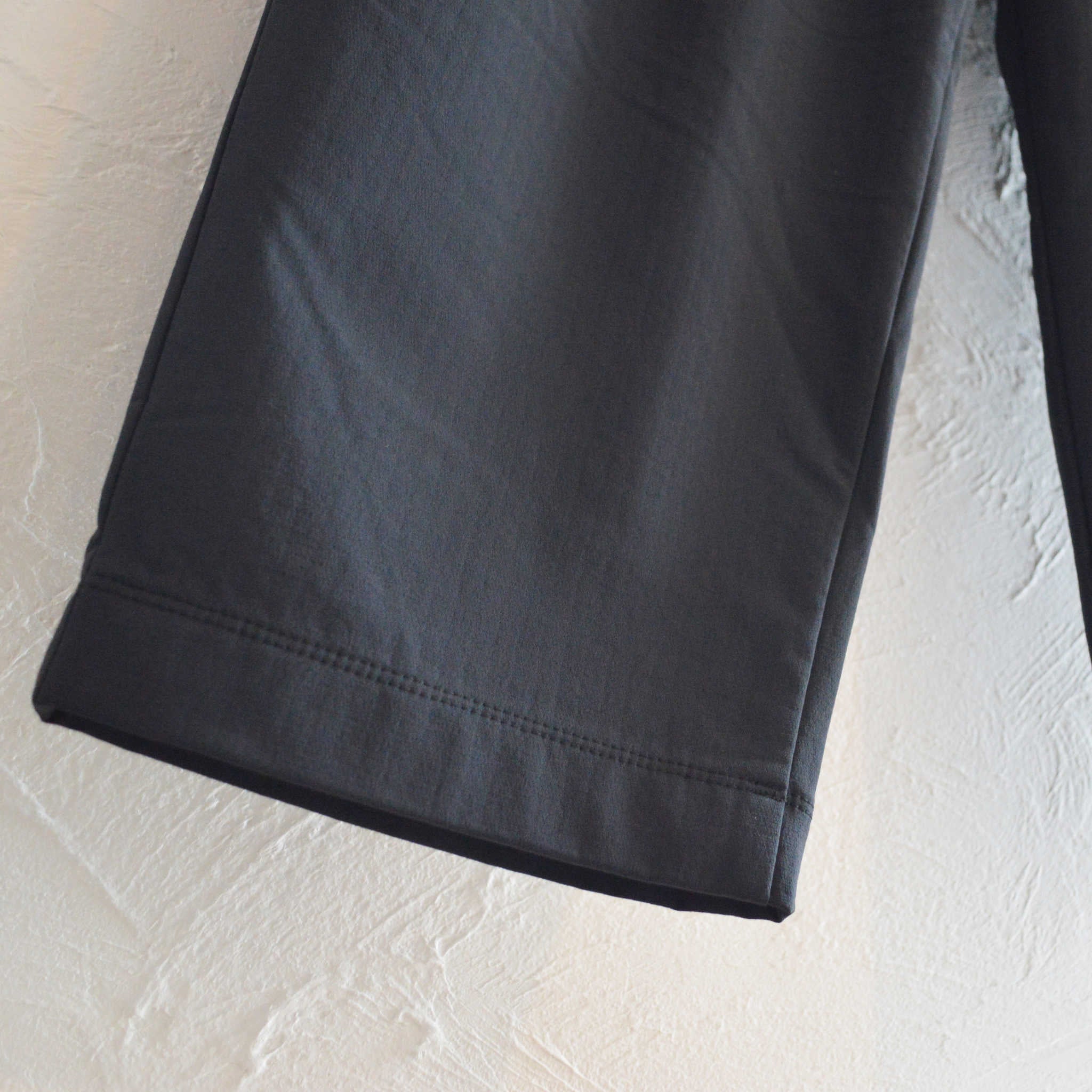 YONCA ヨンカ / COMFORT TECH FLEECE PANTS WIDE カモフォートテックフリースパンツワイド (BLACK ブラック)