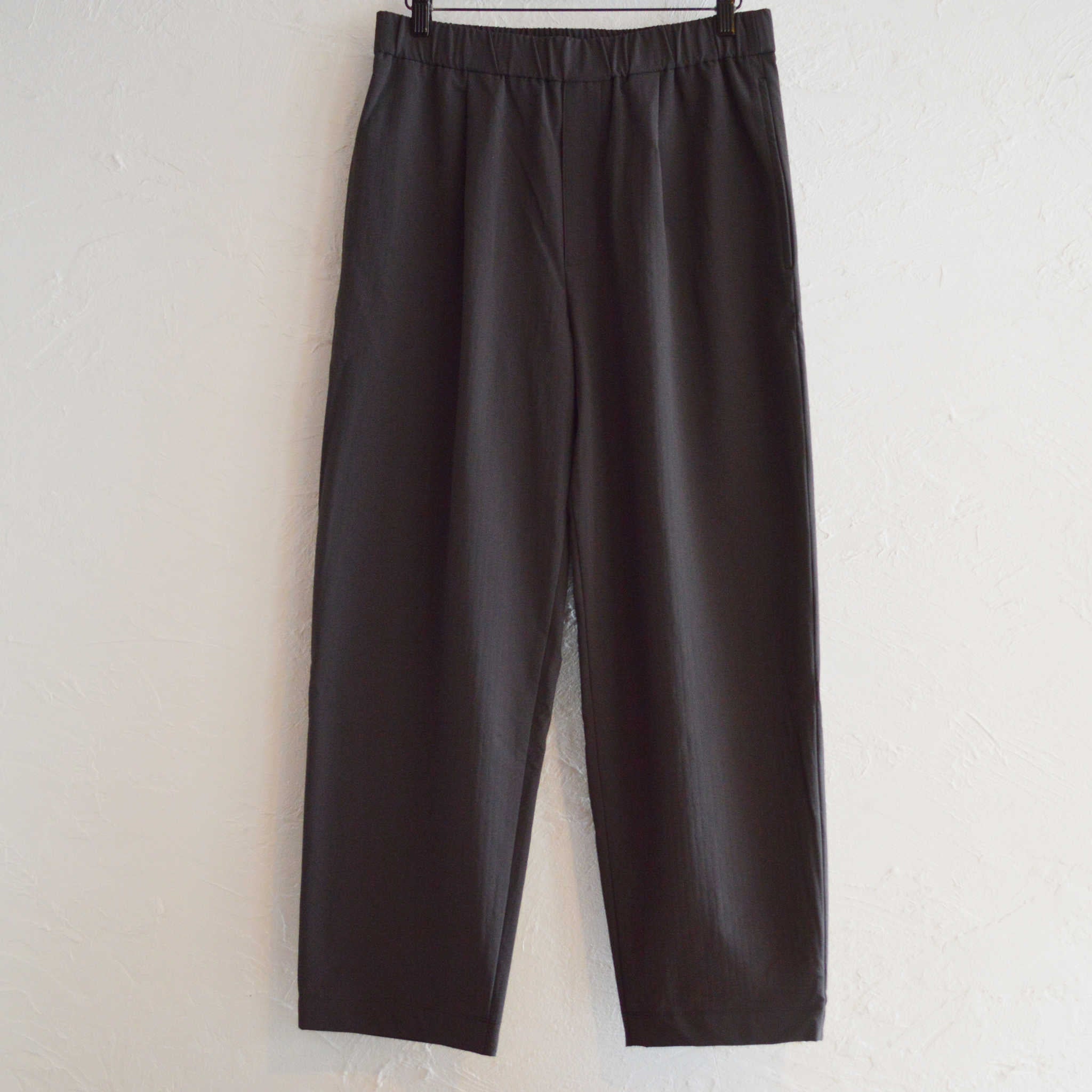 YONCA ヨンカ / COMFORT TECH FLEECE PANTS WIDE カモフォートテックフリースパンツワイド (MOSS CHARCOAL モスチャコール)