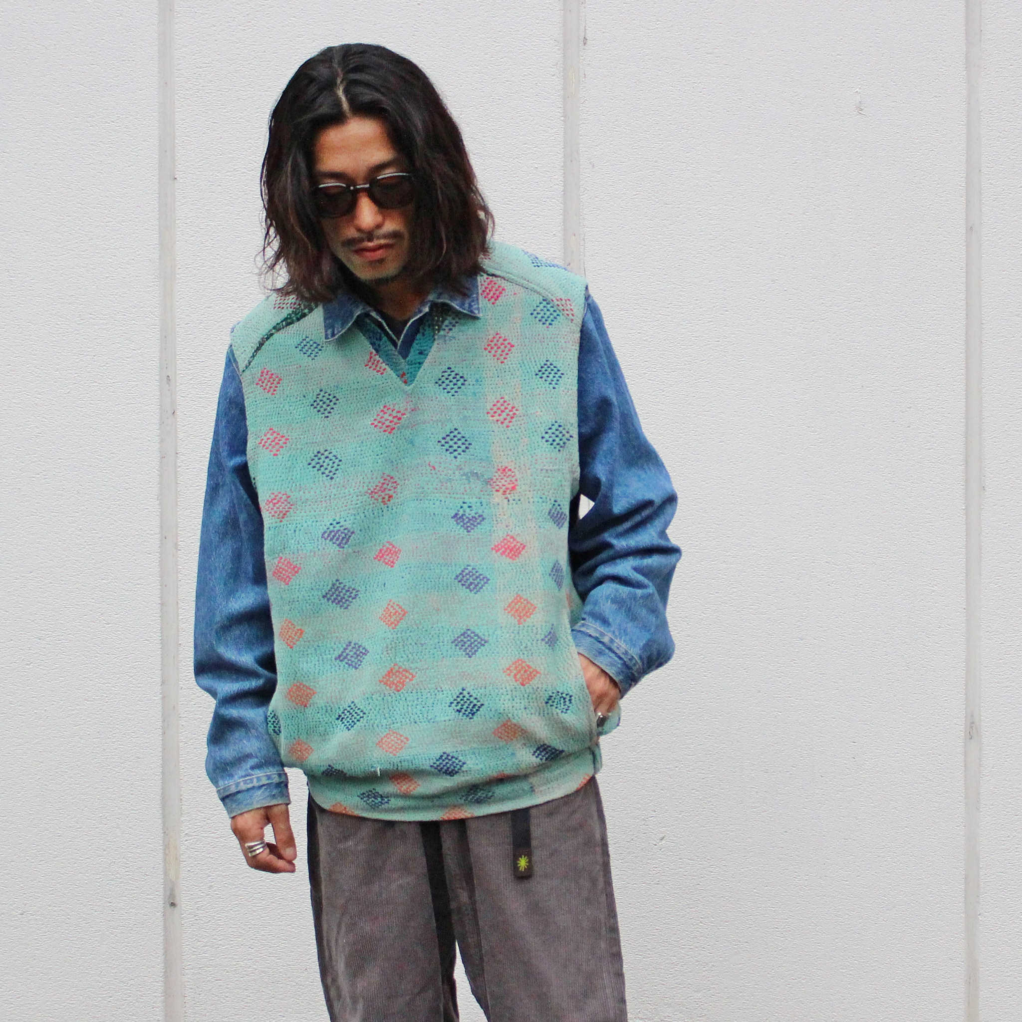 Nasngwam. ナスングワム / ATAVISM VEST アタビズムベスト (RALLI QUILT ラリーキルト)