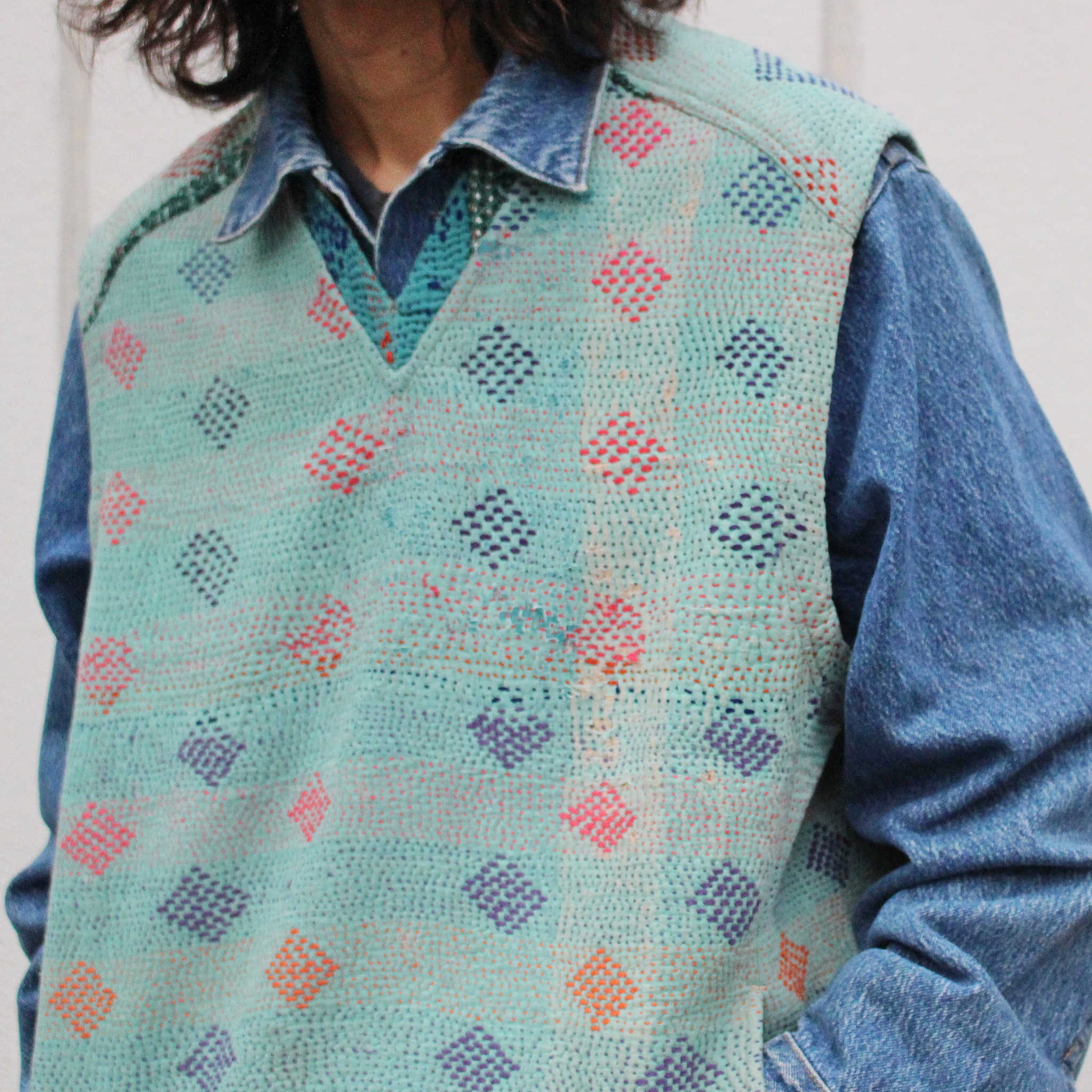 Nasngwam. ナスングワム / ATAVISM VEST アタビズムベスト (RALLI QUILT ラリーキルト)