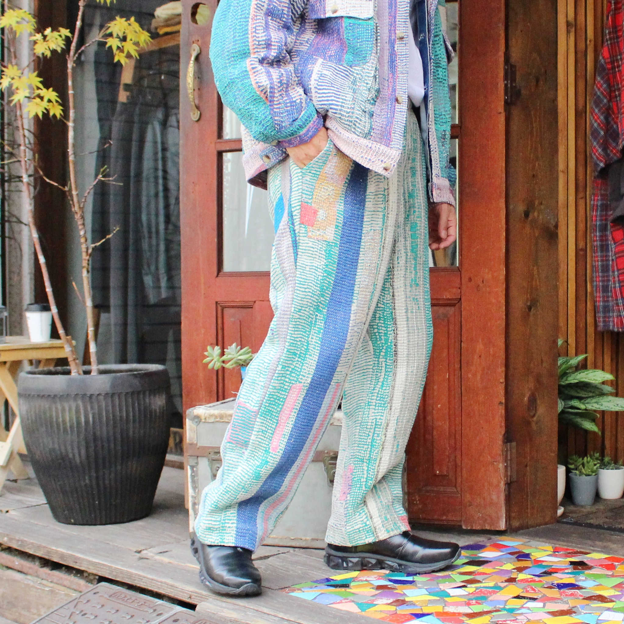 Nasngwam. ナスングワム / ATAVISM EASY PANTS アタビズムイージーパンツ (RALLI QUILT ラリーキルト)