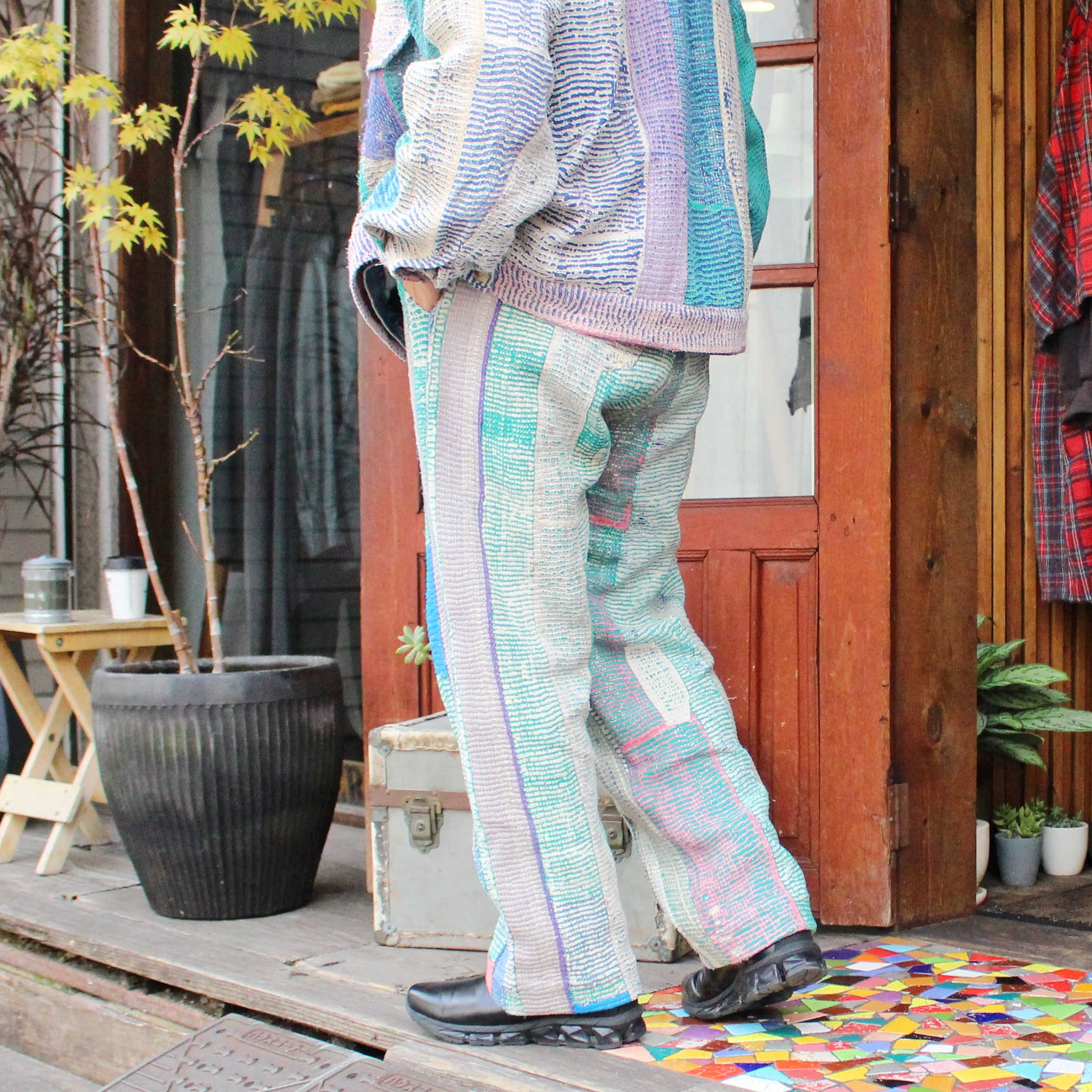 Nasngwam. ナスングワム / ATAVISM EASY PANTS アタビズムイージーパンツ (RALLI QUILT ラリーキルト)