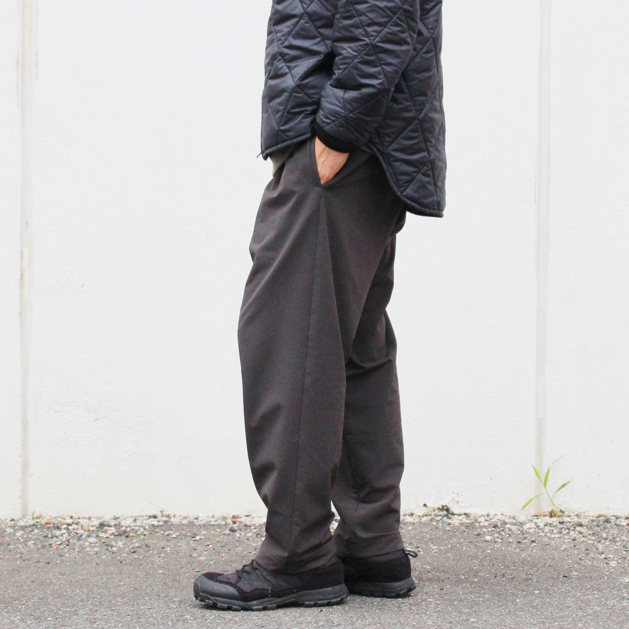 YONCA ヨンカ / COMFORT TECH FLEECE PANTS WIDE カモフォートテックフリースパンツワイド (MOSS CHARCOAL モスチャコール)