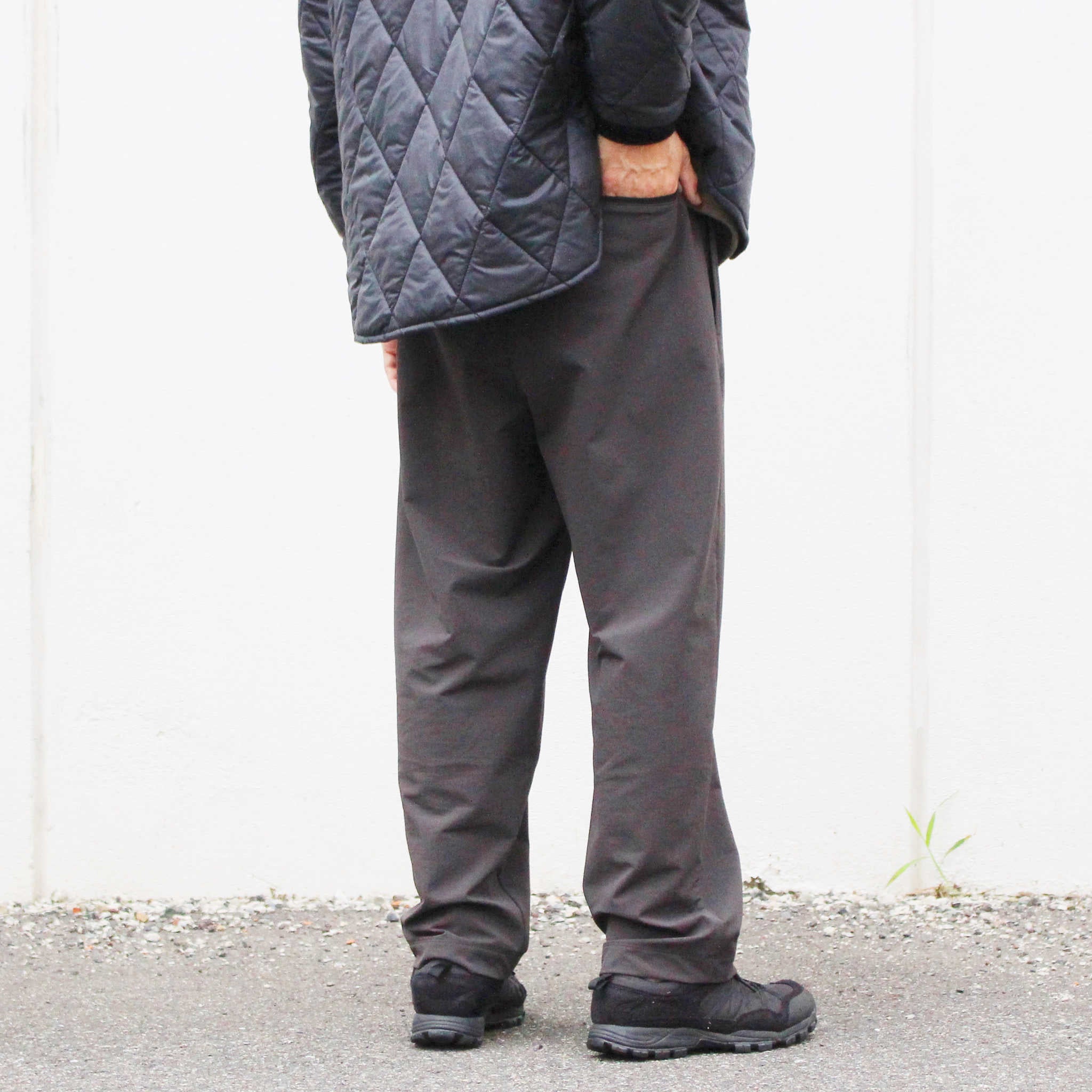 YONCA ヨンカ / COMFORT TECH FLEECE PANTS WIDE カモフォートテックフリースパンツワイド (MOSS CHARCOAL モスチャコール)
