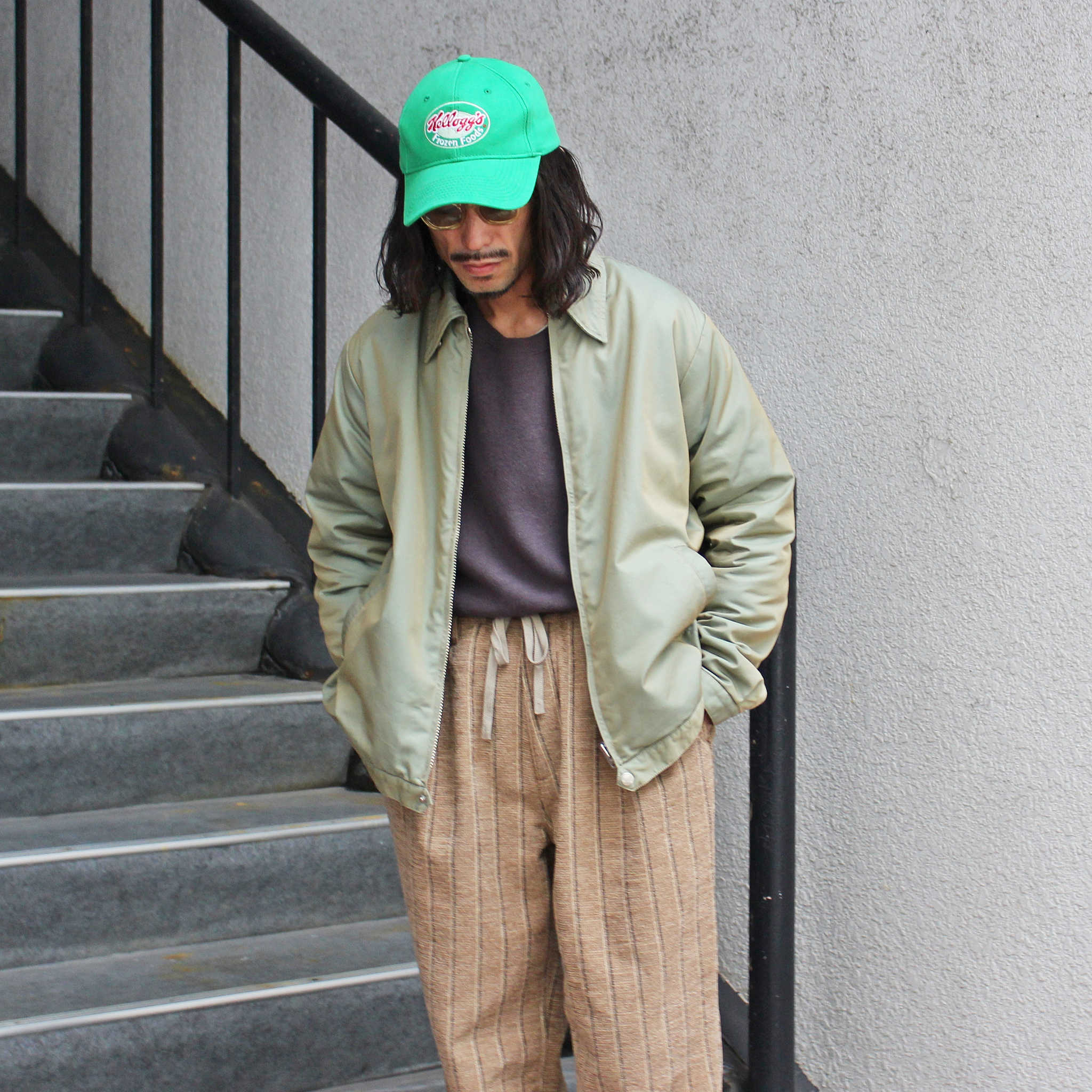 necessary or unnecessary ネセサリーオアアンネセサリー N.O.UNナウン / A-2 エーツー (OLIVE オリーブ)