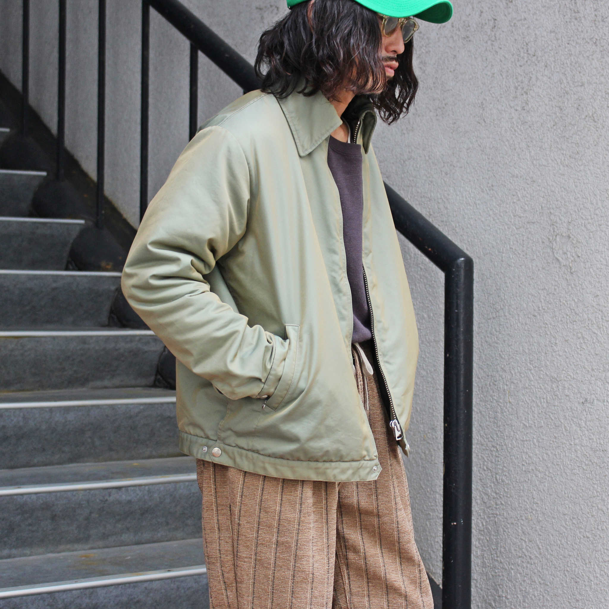 necessary or unnecessary ネセサリーオアアンネセサリー N.O.UNナウン / A-2 エーツー (OLIVE オリーブ)