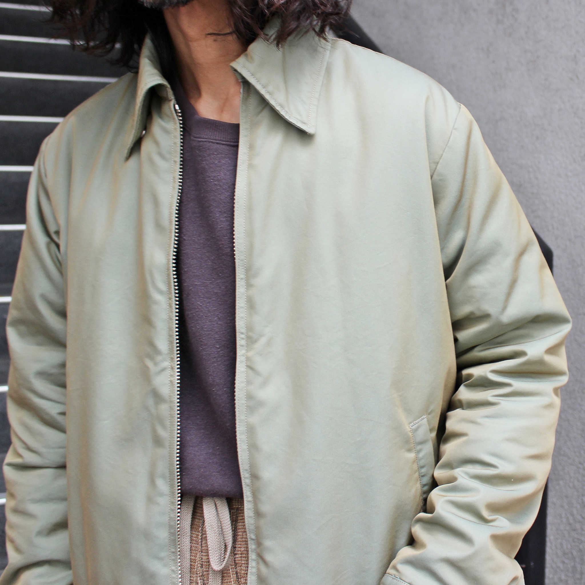 necessary or unnecessary ネセサリーオアアンネセサリー N.O.UNナウン / A-2 エーツー (OLIVE オリーブ)