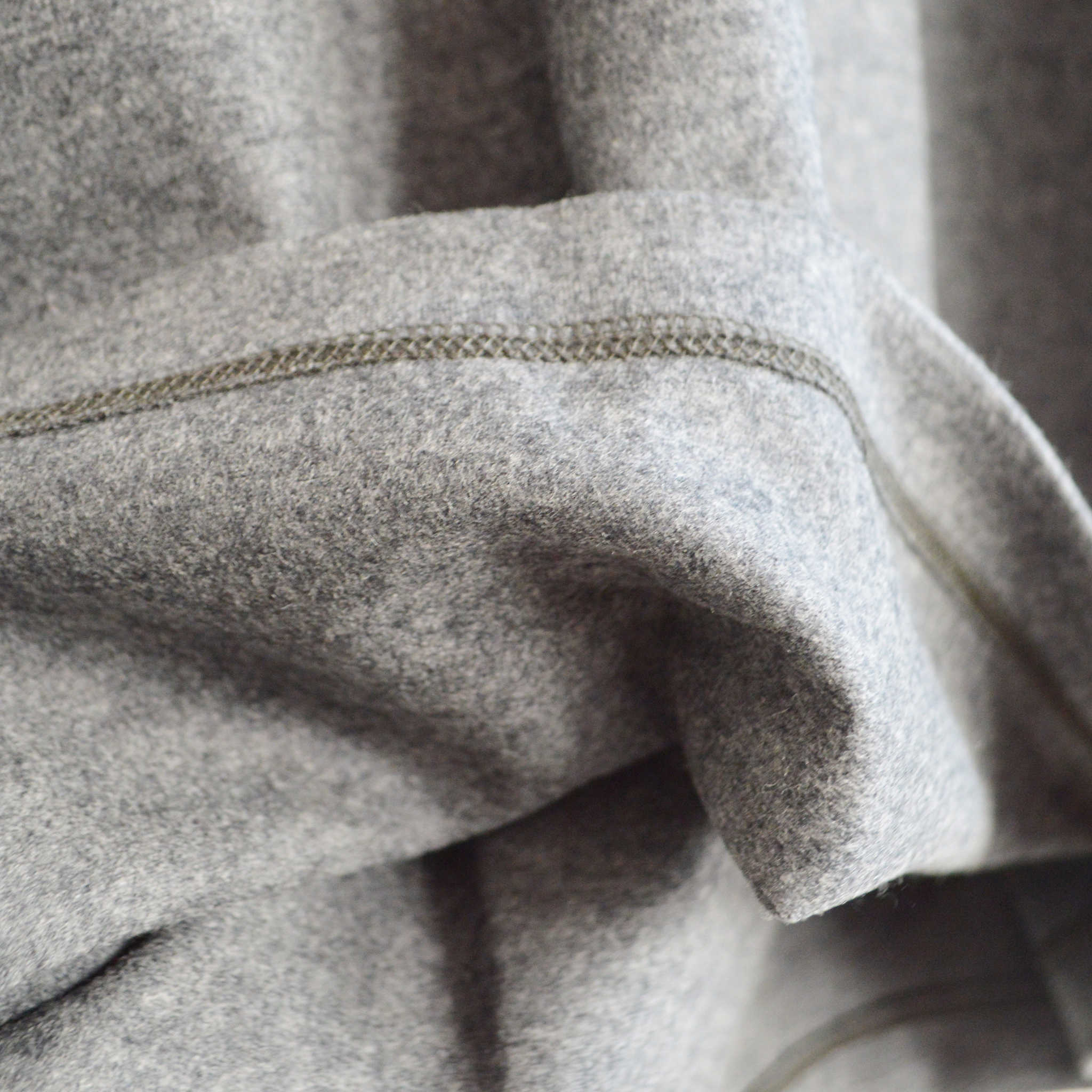 LAMOND ラモンド / LUMINARY MILD WOOL WIDE LONG TEE ルミナリーマイルドウールワイドロングティー (CHARCOAL チャコール)