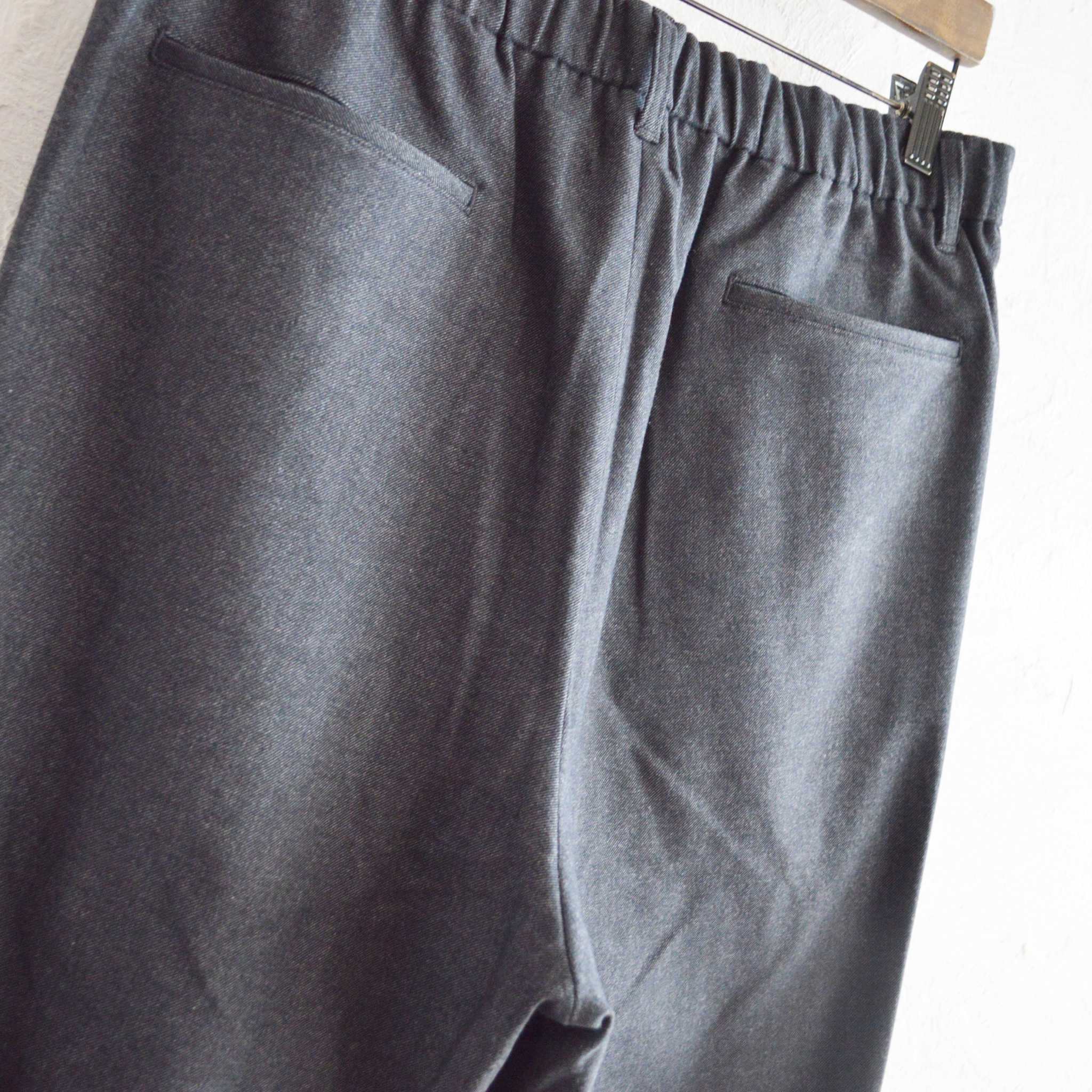 LAMOND ラモンド / CASHMERE TOUCH EASY SLACKS カシミアタッチイージースラックス (BLACK ブラック)