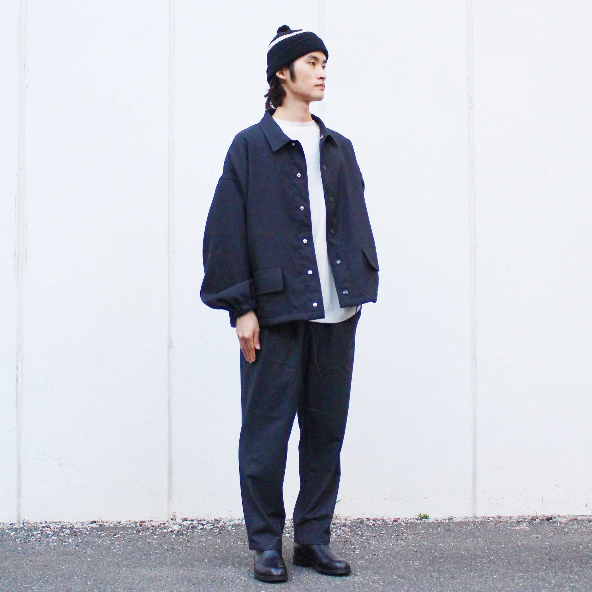 LAMOND ラモンド / CASHMERE TOUCH EASY SLACKS カシミアタッチイージースラックス (BLACK ブラック)
