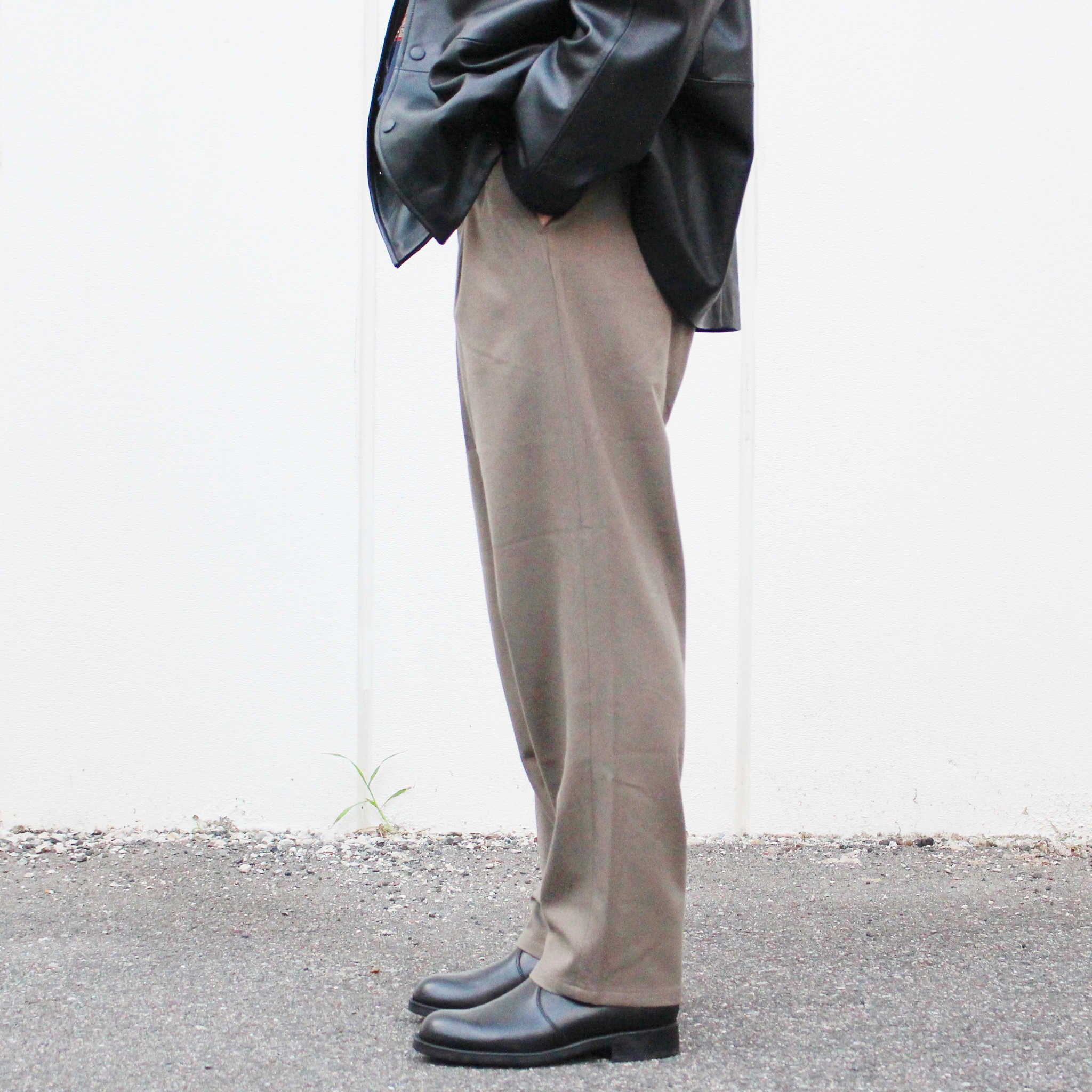 LAMOND ラモンド / CASHMERE TOUCH EASY SLACKS カシミアタッチイージースラックス (GREIGE グレージュ)