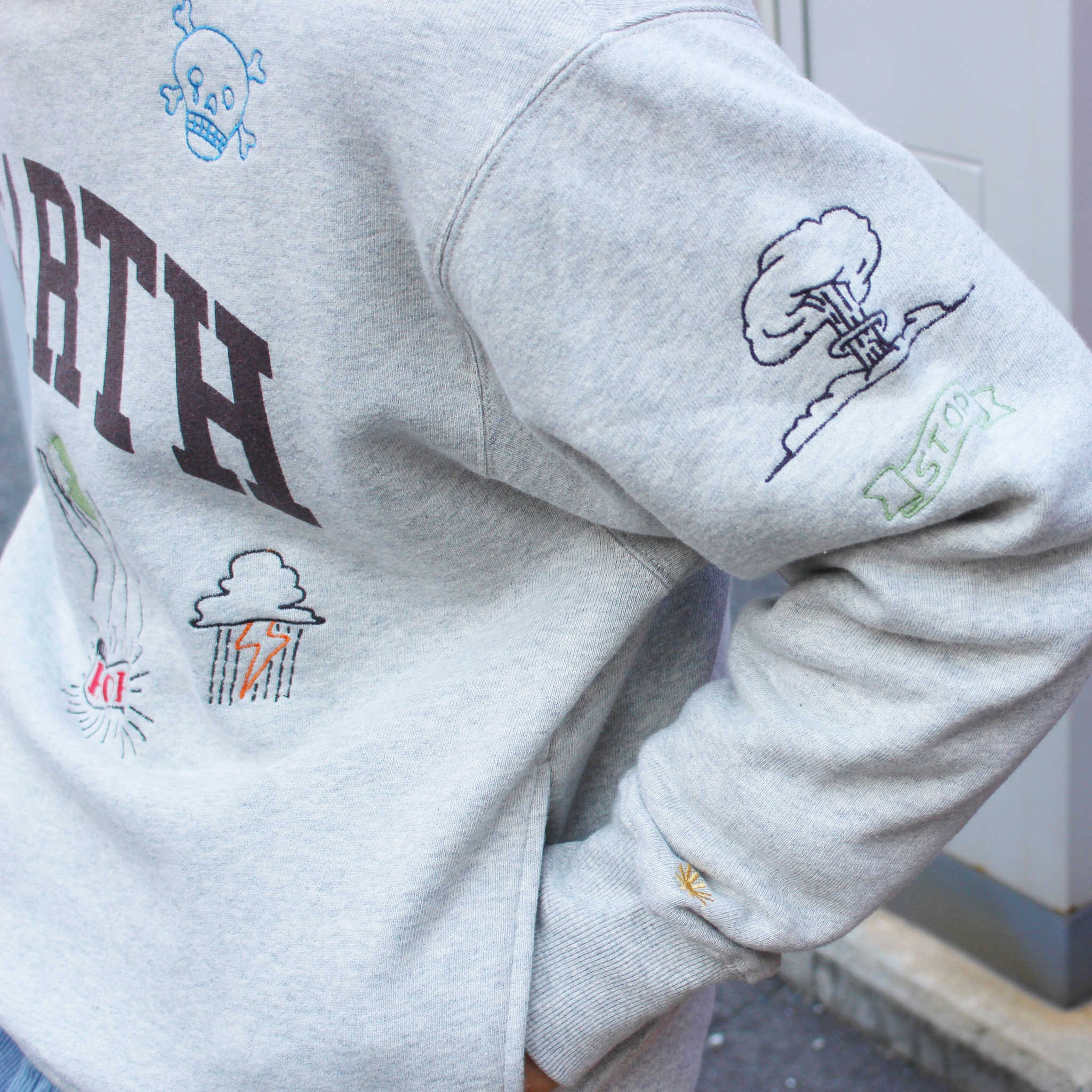 GOHEMP ゴーヘンプ / EARTH CREW SWEAT アースクルースウェット (ASH HEATHER アッシュヘザー)