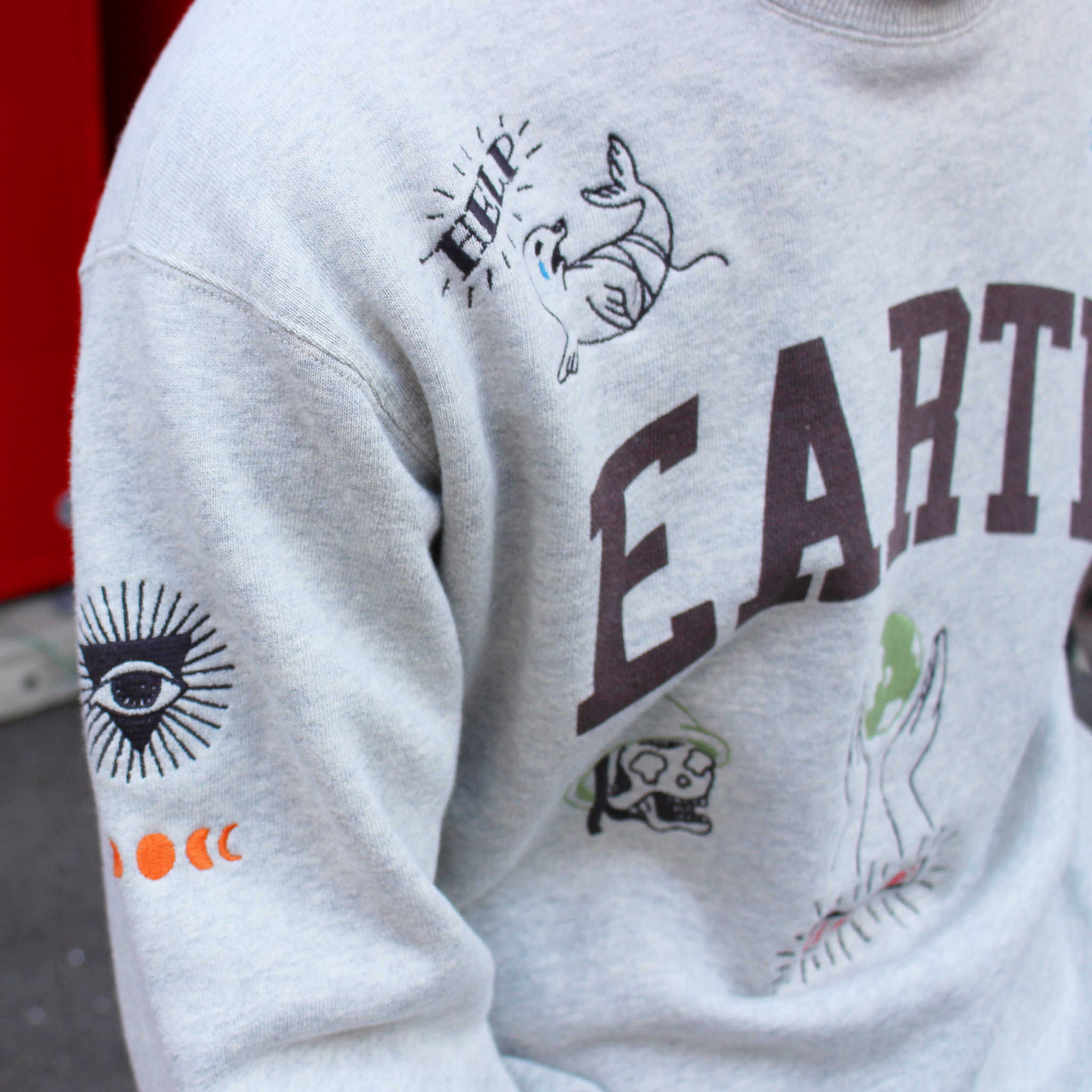 GOHEMP ゴーヘンプ / EARTH CREW SWEAT アースクルースウェット (ASH HEATHER アッシュヘザー)