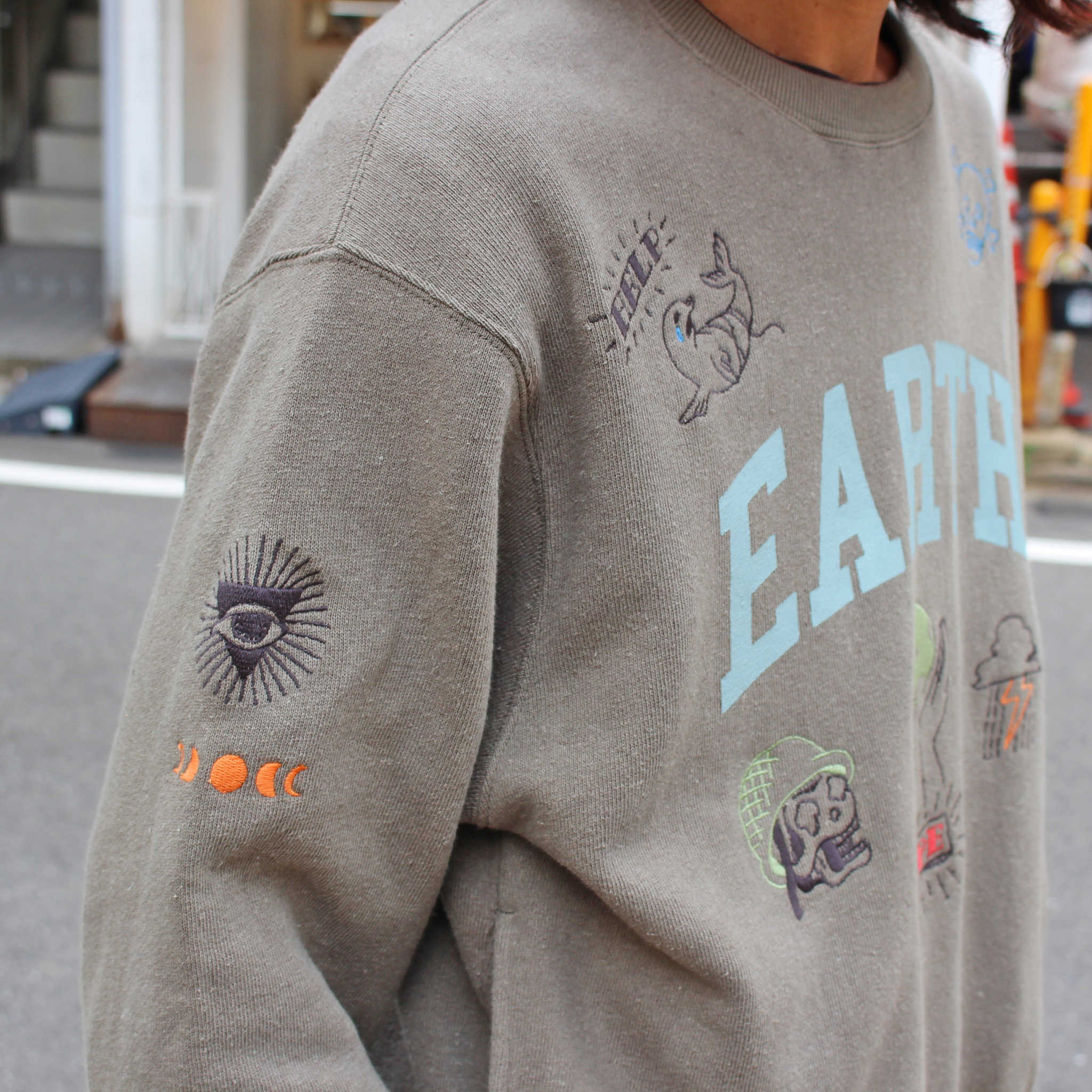 GOHEMP ゴーヘンプ / EARTH CREW SWEAT アースクルースウェット (OLIVE BRANCH オリーブブランチ)