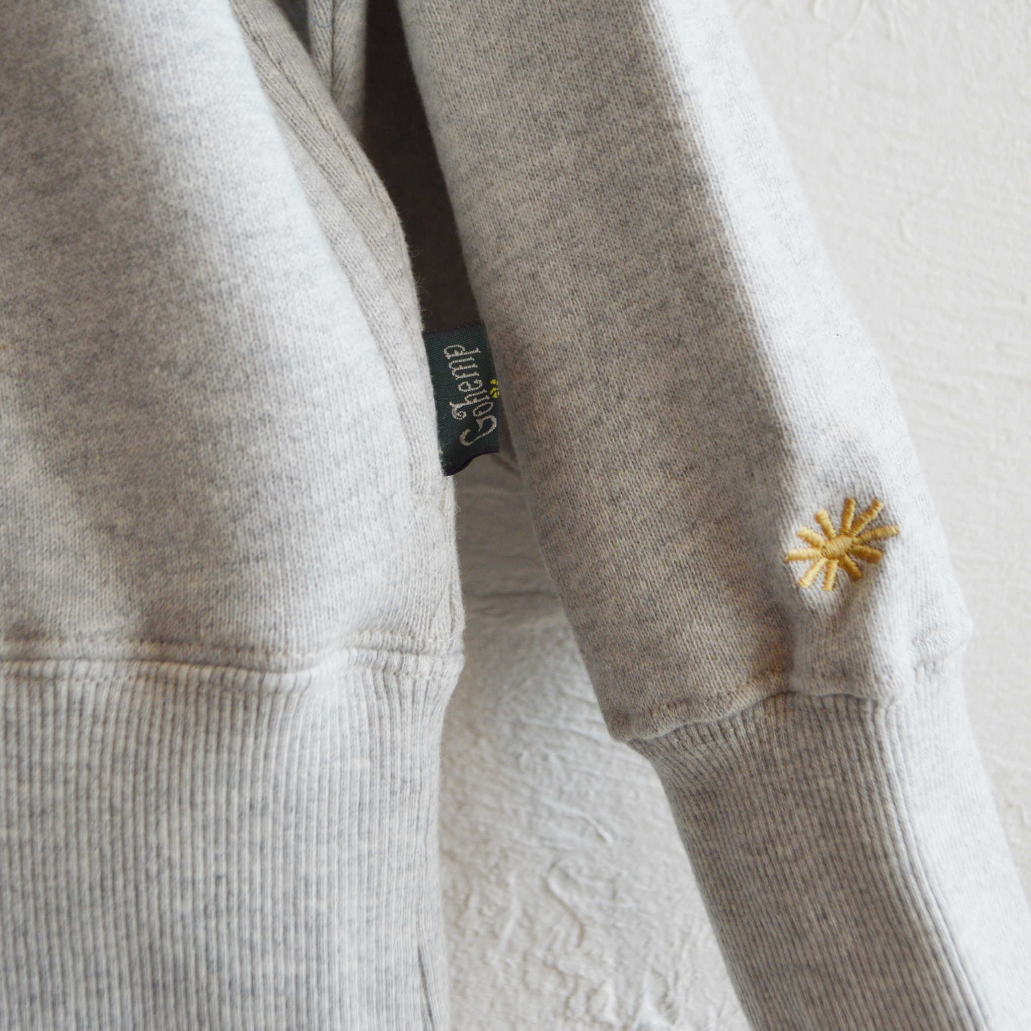 GOHEMP ゴーヘンプ / EARTH CREW SWEAT アースクルースウェット (ASH HEATHER アッシュヘザー)