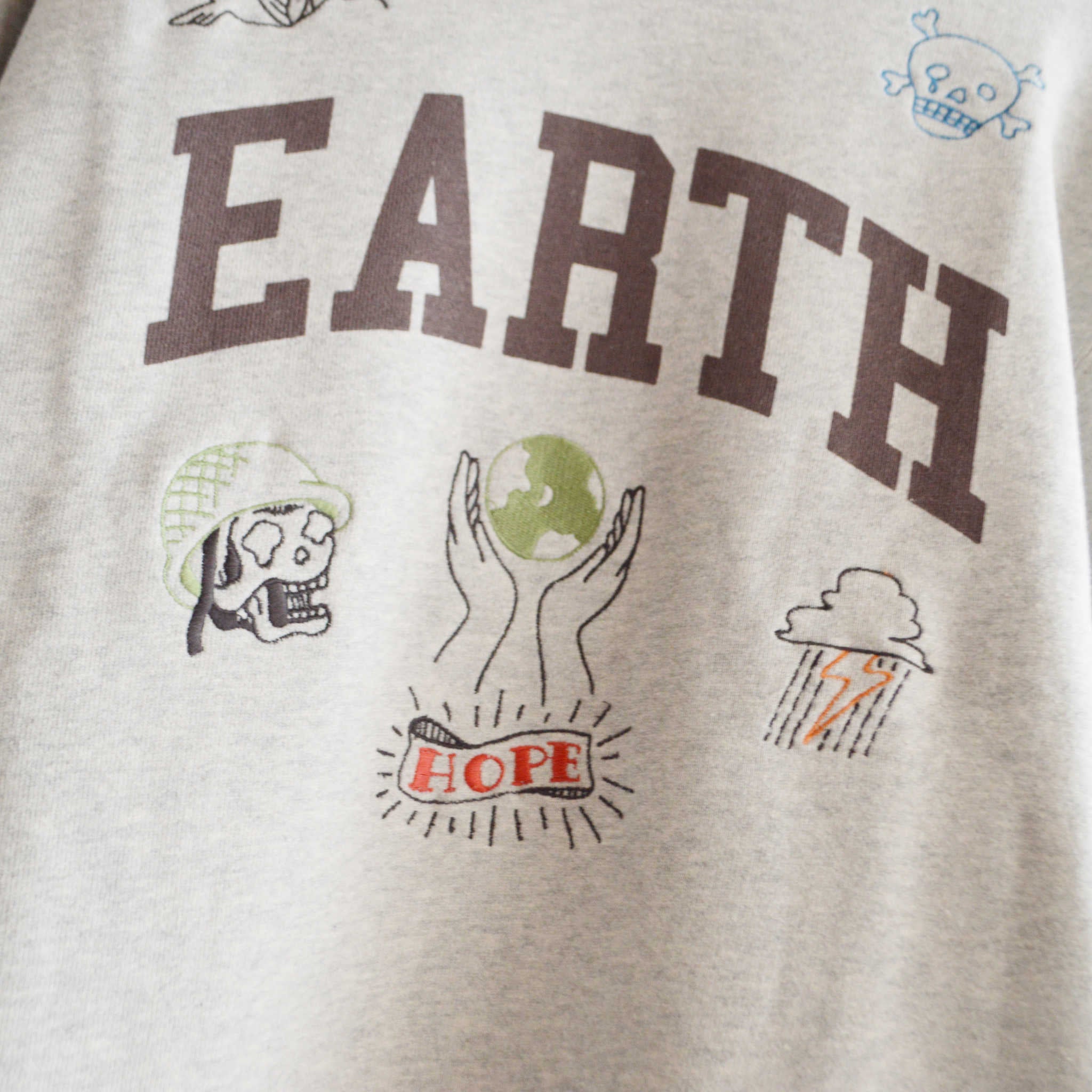 GOHEMP ゴーヘンプ / EARTH CREW SWEAT アースクルースウェット (ASH HEATHER アッシュヘザー)