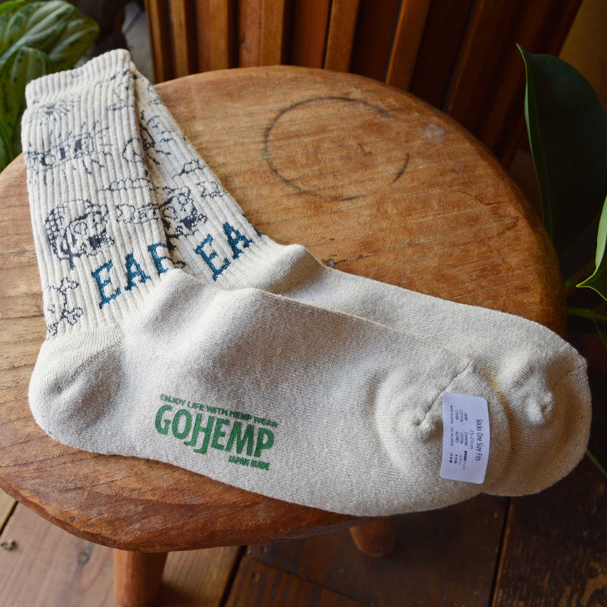 GOHEMP ゴーヘンプ / GREEN EARTH CREW SOCKS グリーンアースクルーソックス