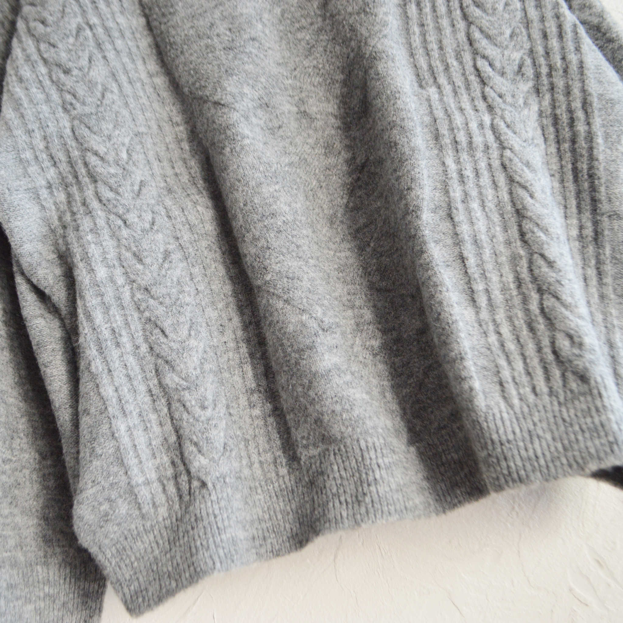 modemdesign モデムデザイン / SPONDISH MIXYARN KNIT スポンディシュミックスヤーンニット (GRAY グレー)