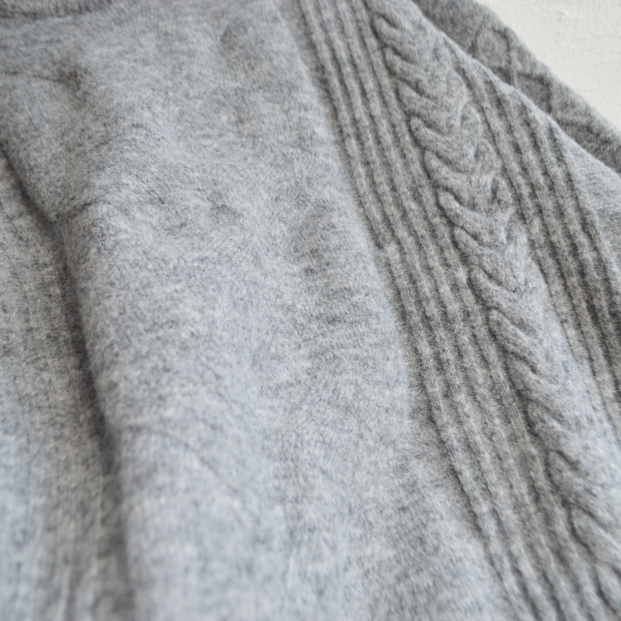 modemdesign モデムデザイン / SPONDISH MIXYARN KNIT スポンディシュミックスヤーンニット (GRAY グレー)