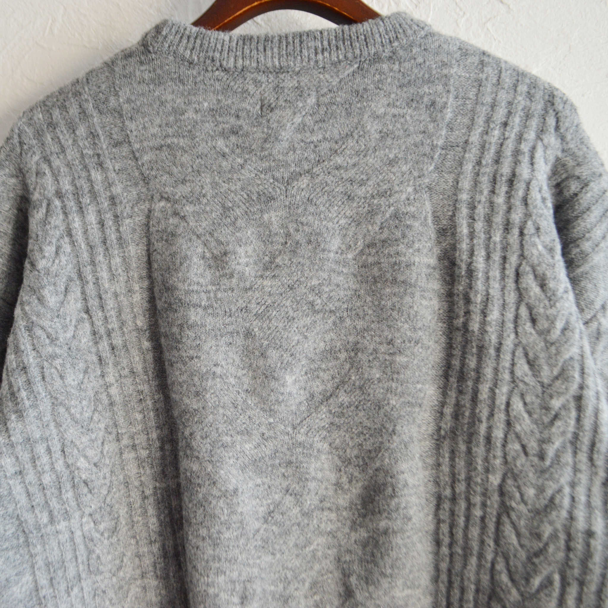 modemdesign モデムデザイン / SPONDISH MIXYARN KNIT スポンディシュミックスヤーンニット (GRAY グレー)