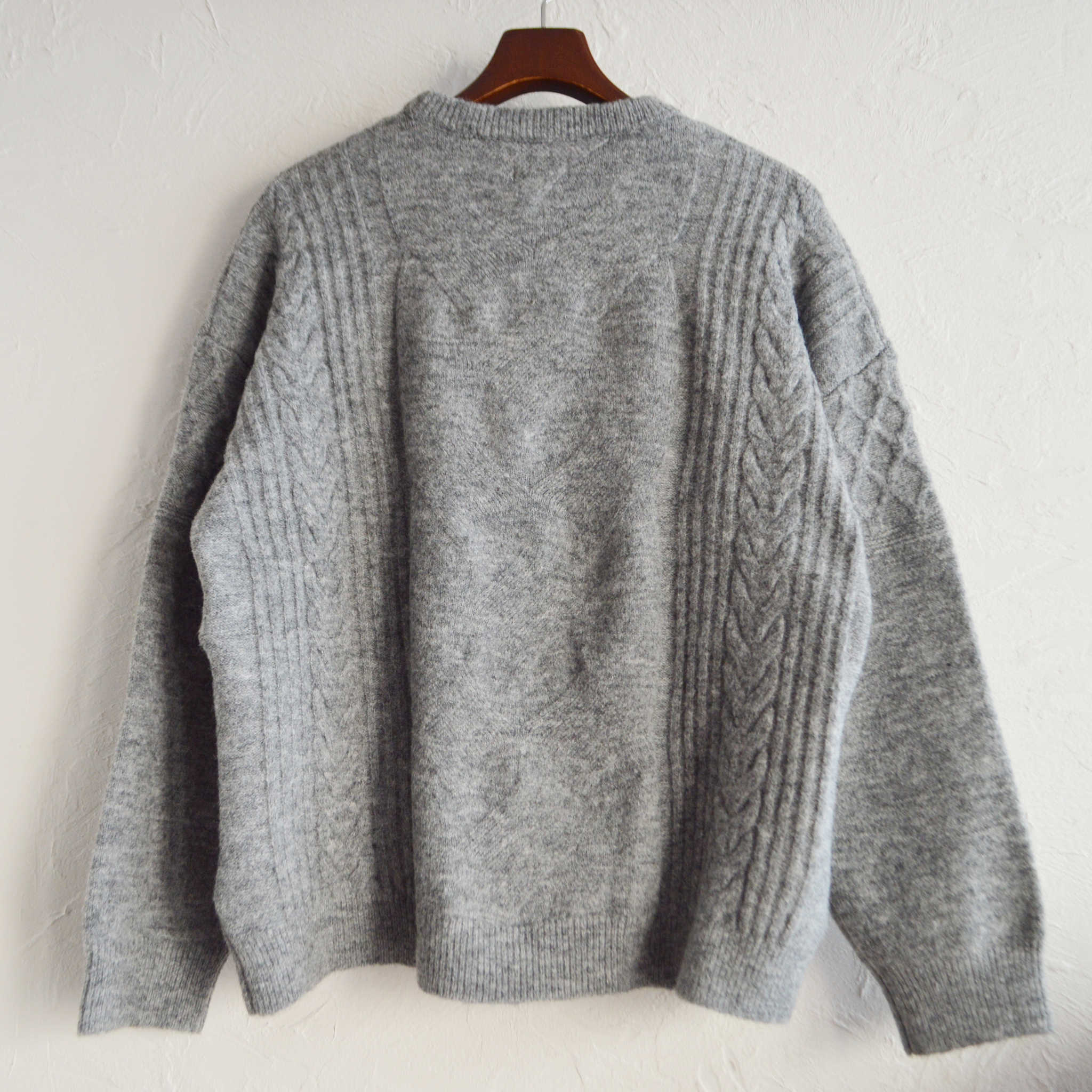 modemdesign モデムデザイン / SPONDISH MIXYARN KNIT スポンディシュミックスヤーンニット (GRAY グレー)