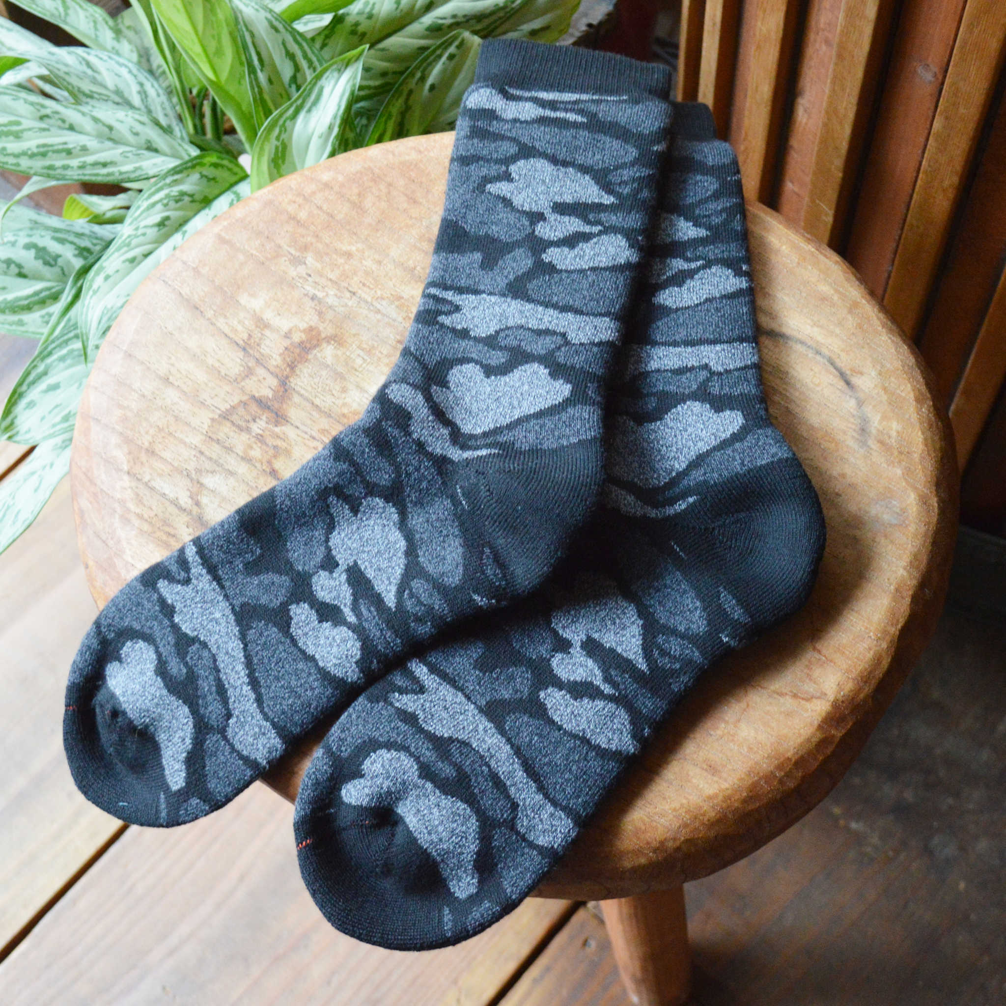 ROTOTO ロトト / PILE CAMO CREW SOCKS パイルカモクルーソックス