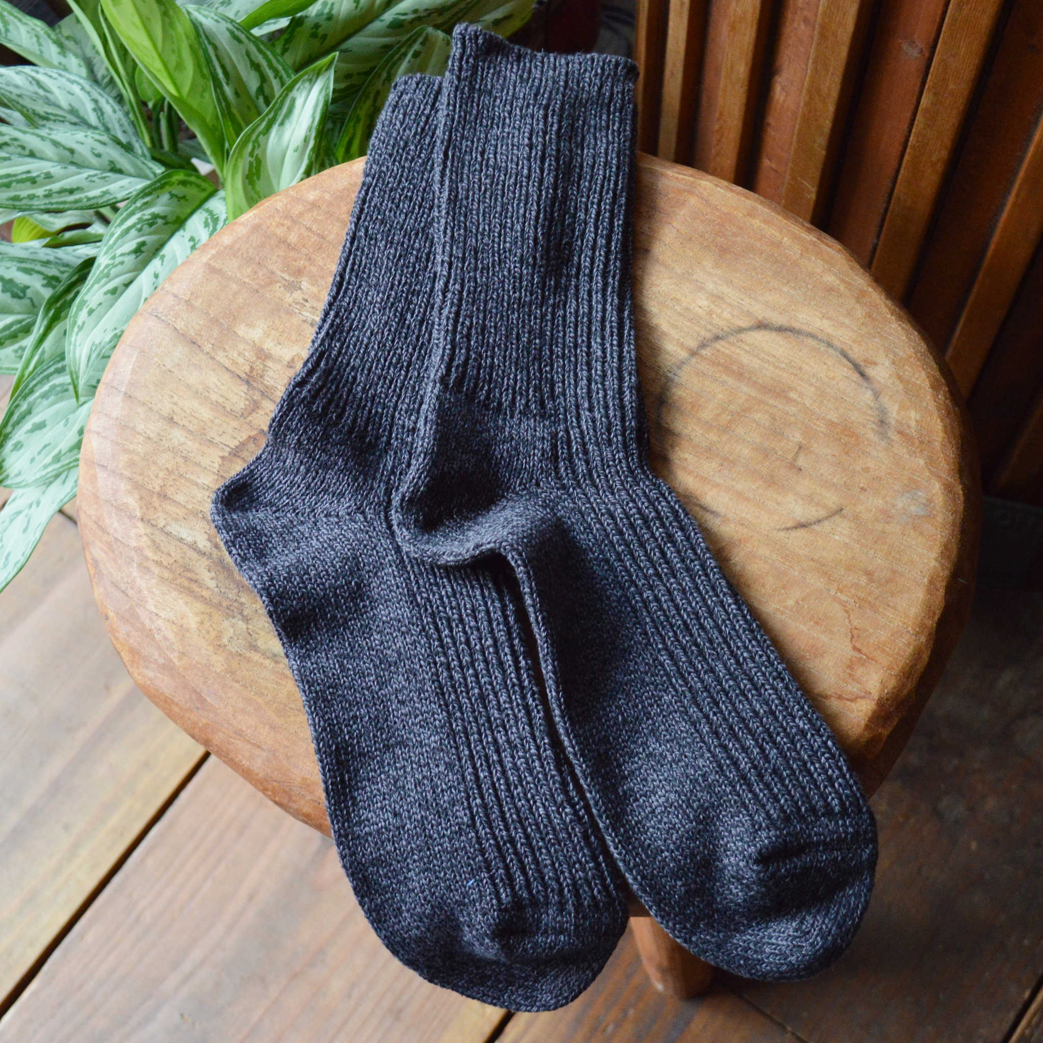ROTOTO ロトト / RECYCLED COTTON MARL SOCKS リサイクルコットンマールソックス