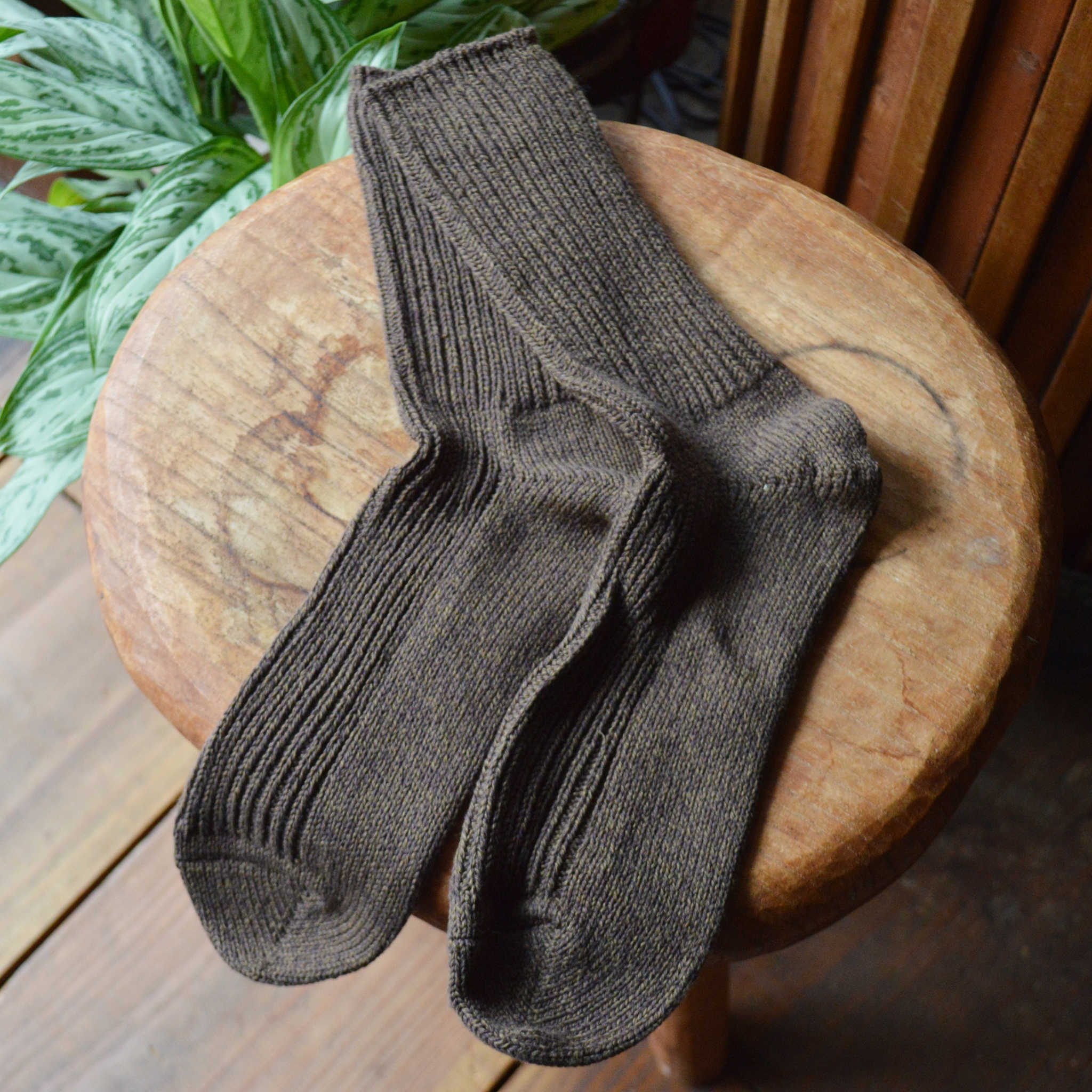 ROTOTO ロトト / RECYCLED COTTON MARL SOCKS リサイクルコットンマールソックス