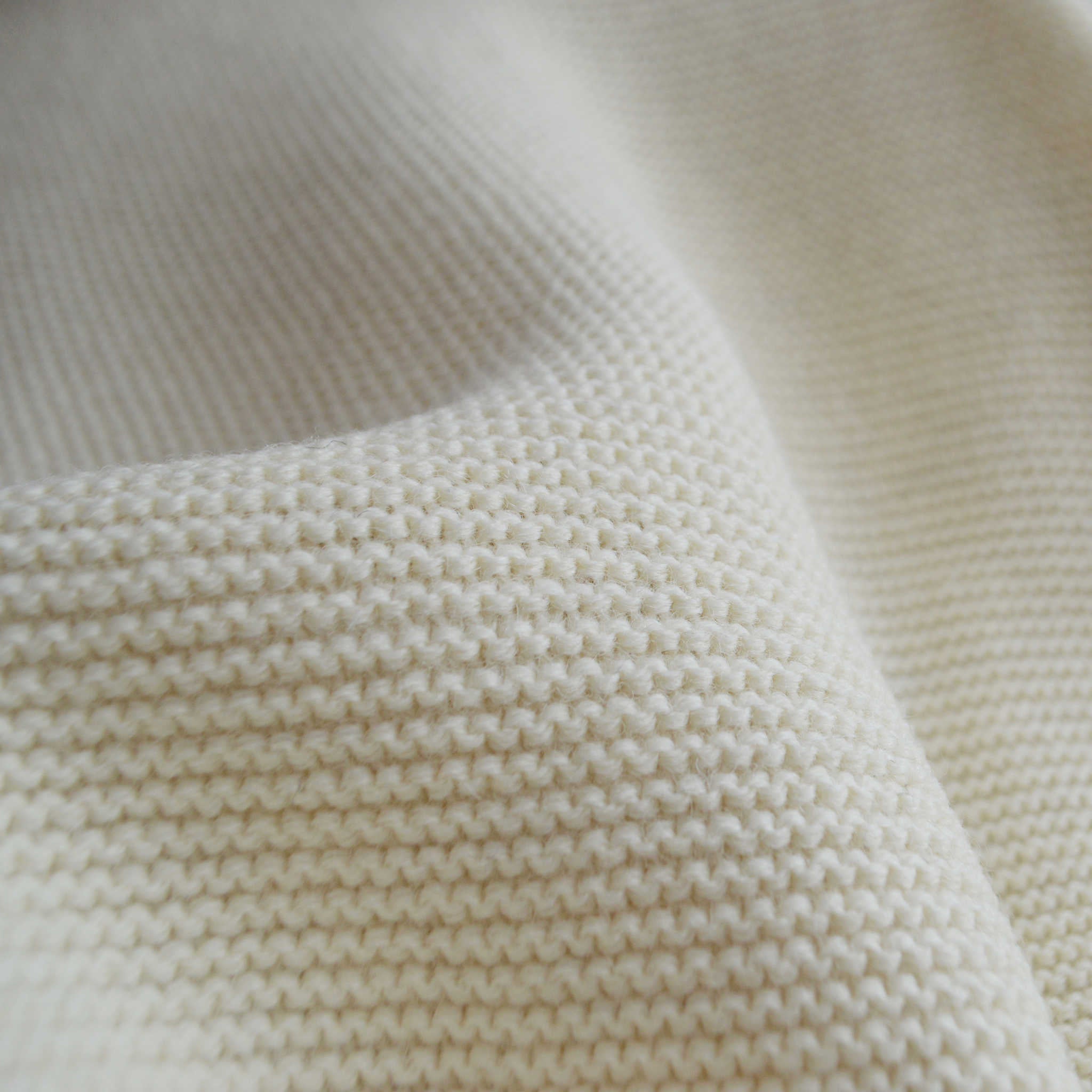 Kerry Woollen Mills ケリーウーレンミルズ / PEARL STITCH DROP SHOULDER CREW NECK SWEATER (PURE ARAN ピュアアラン)