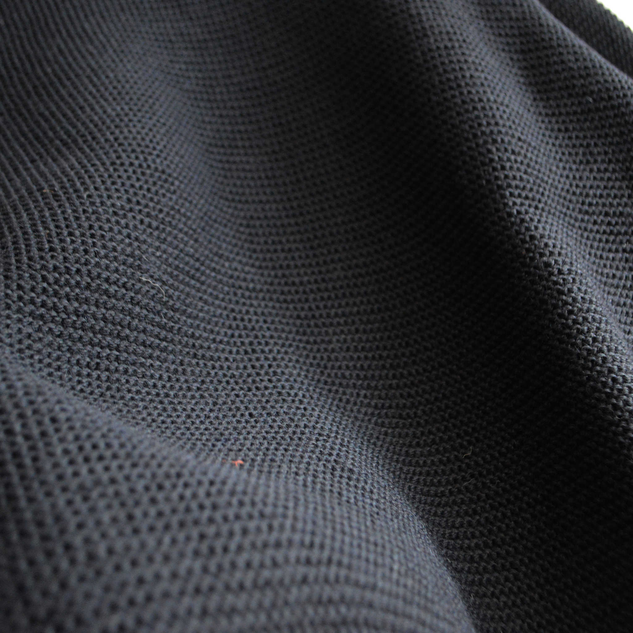 Kerry Woollen Mills ケリーウーレンミルズ / PEARL STITCH DROP SHOULDER CREW NECK SWEATER (MIDNIGHT ミッドナイト)