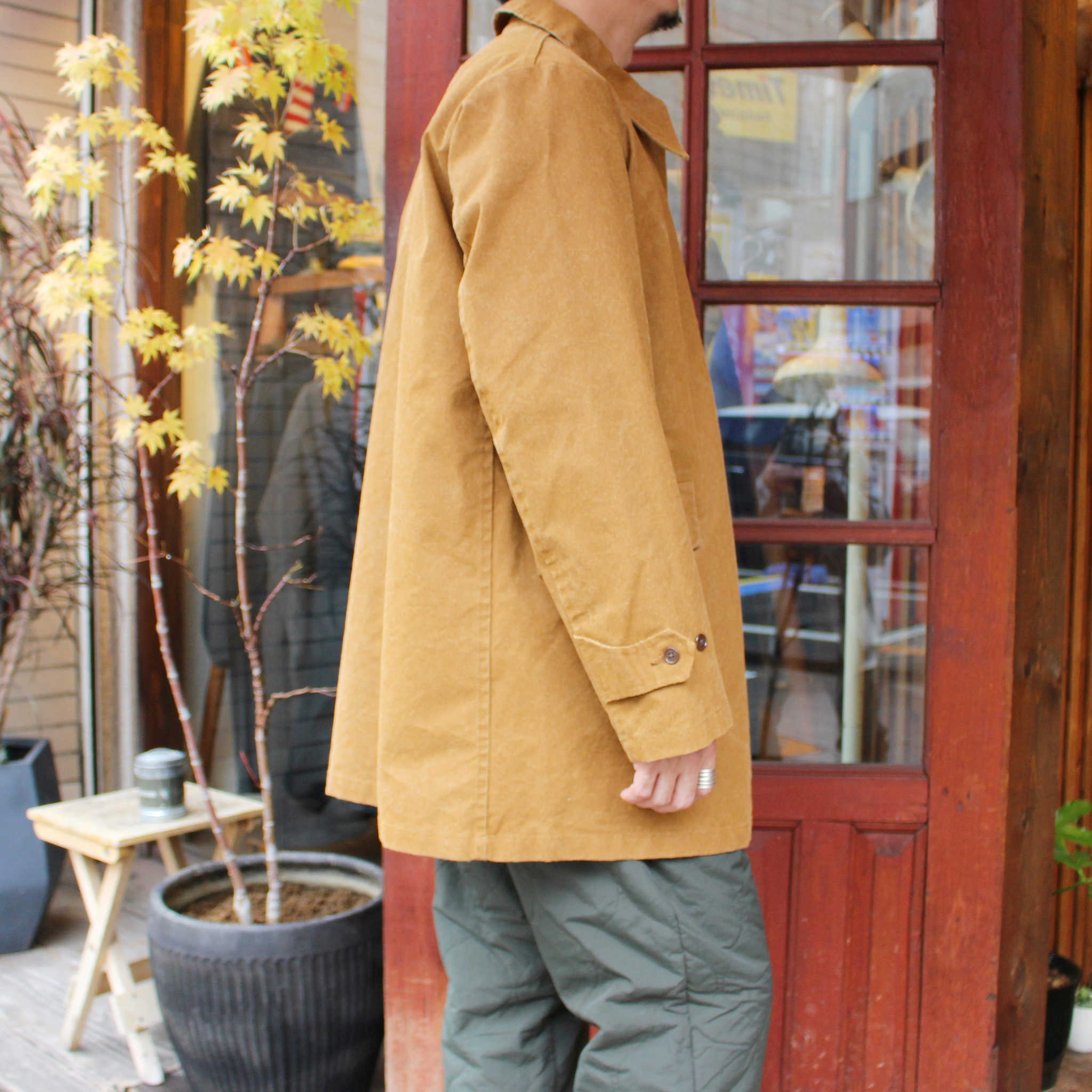 necessary or unnecessary ネセサリーオアアンネセサリー N.O.UNナウン / CAR COAT カーコート (CAMEL キャメル)