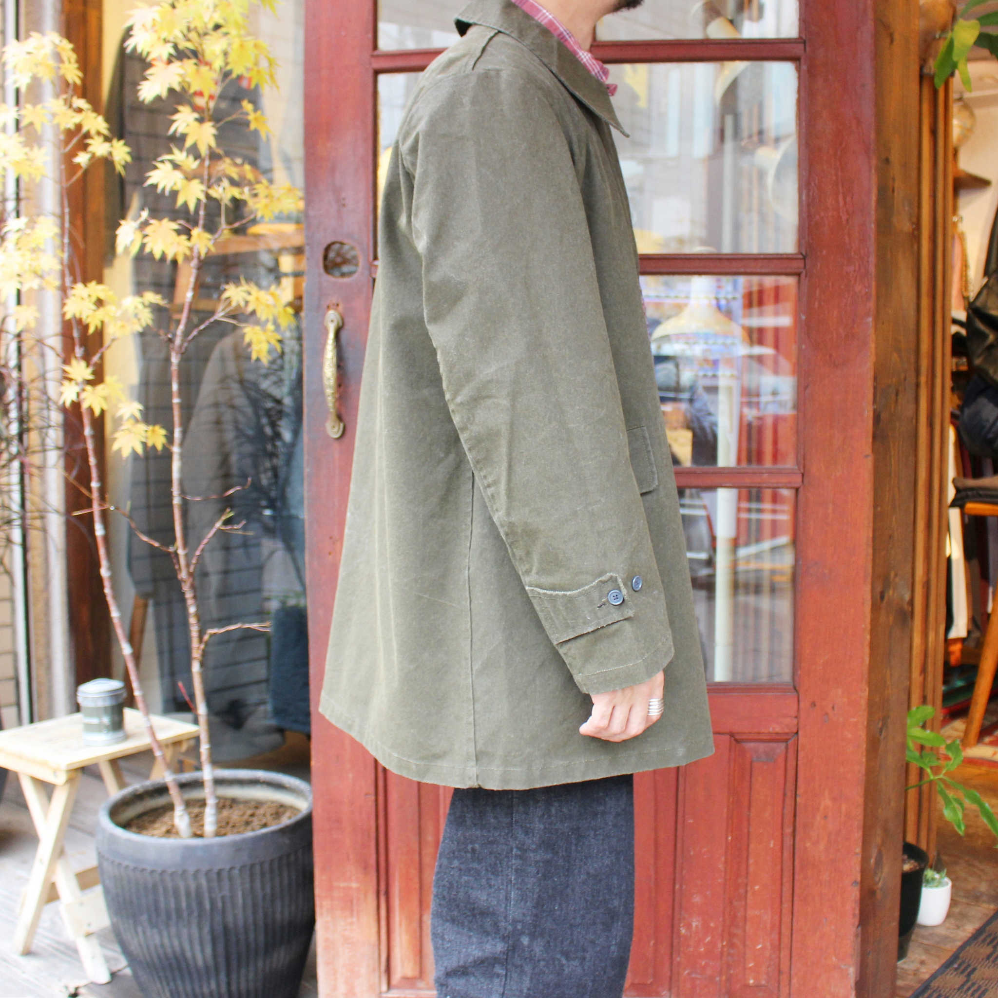 necessary or unnecessary ネセサリーオアアンネセサリー N.O.UNナウン / CAR COAT カーコート (OLIVE オリーブ)