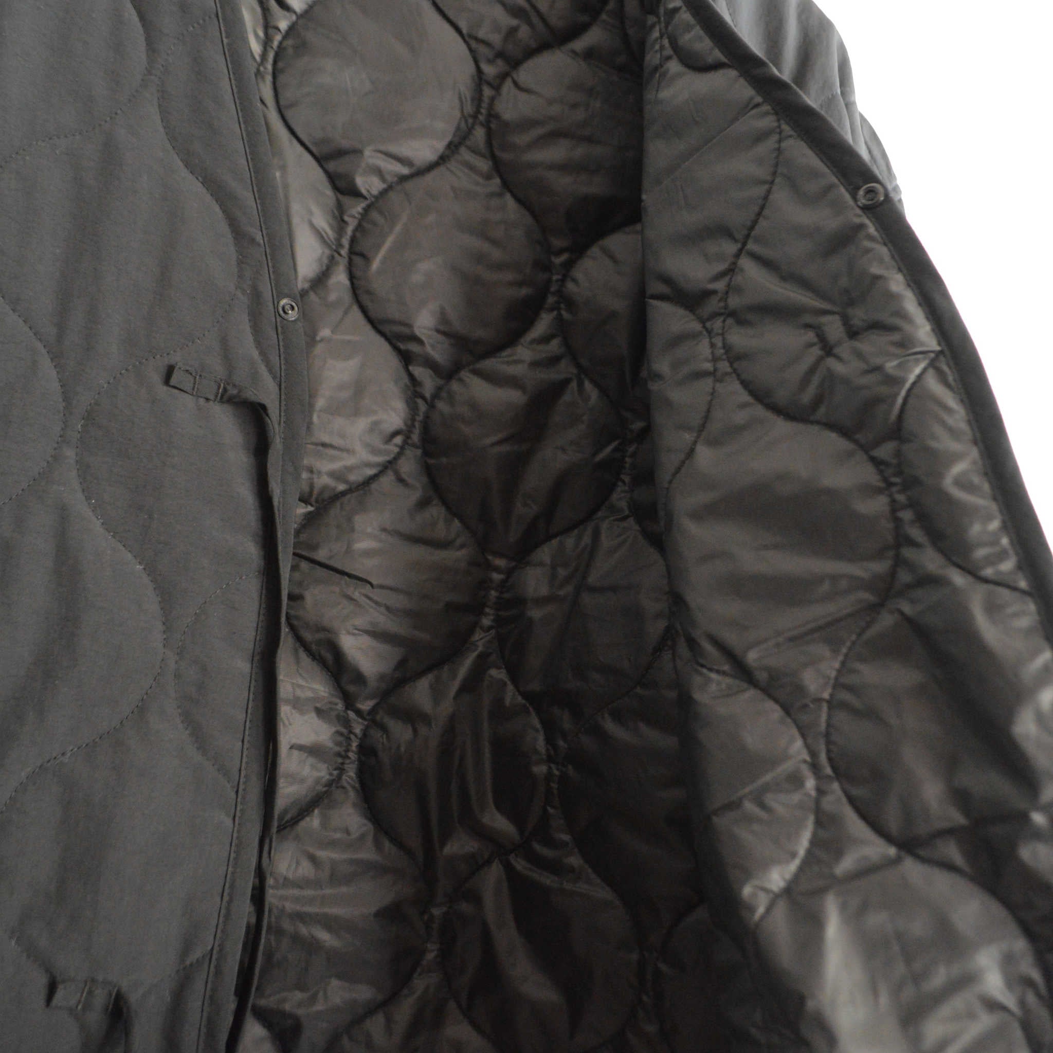 AXESQUIN アクシーズクイン / QUILTED COLLER LESS JACKET キルティングカラーレスジャケット (BLACK ブラック)