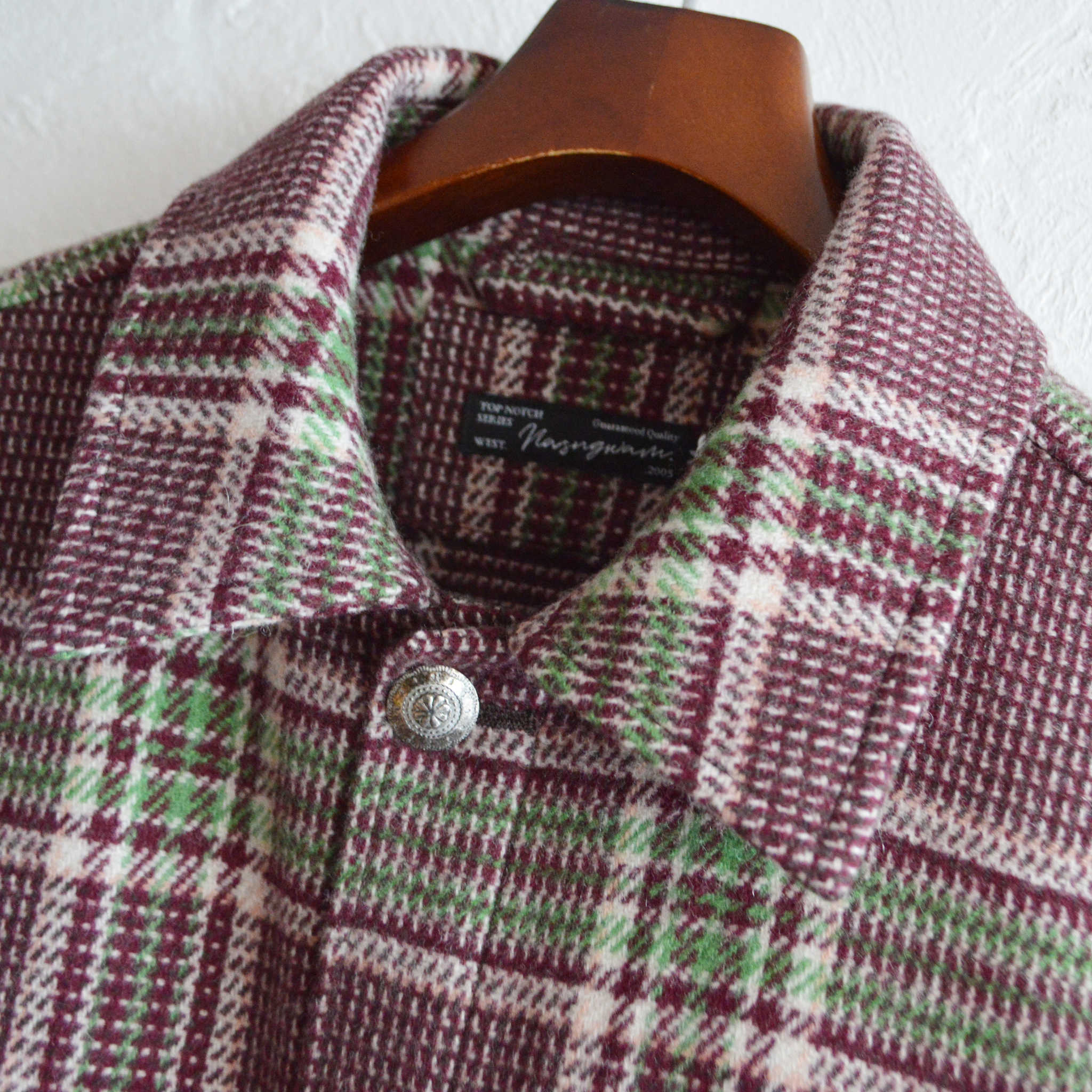 Nasngwam. ナスングワム / CHIEF JACKET チーフジャケット (BURGUNDY バーガンディー)