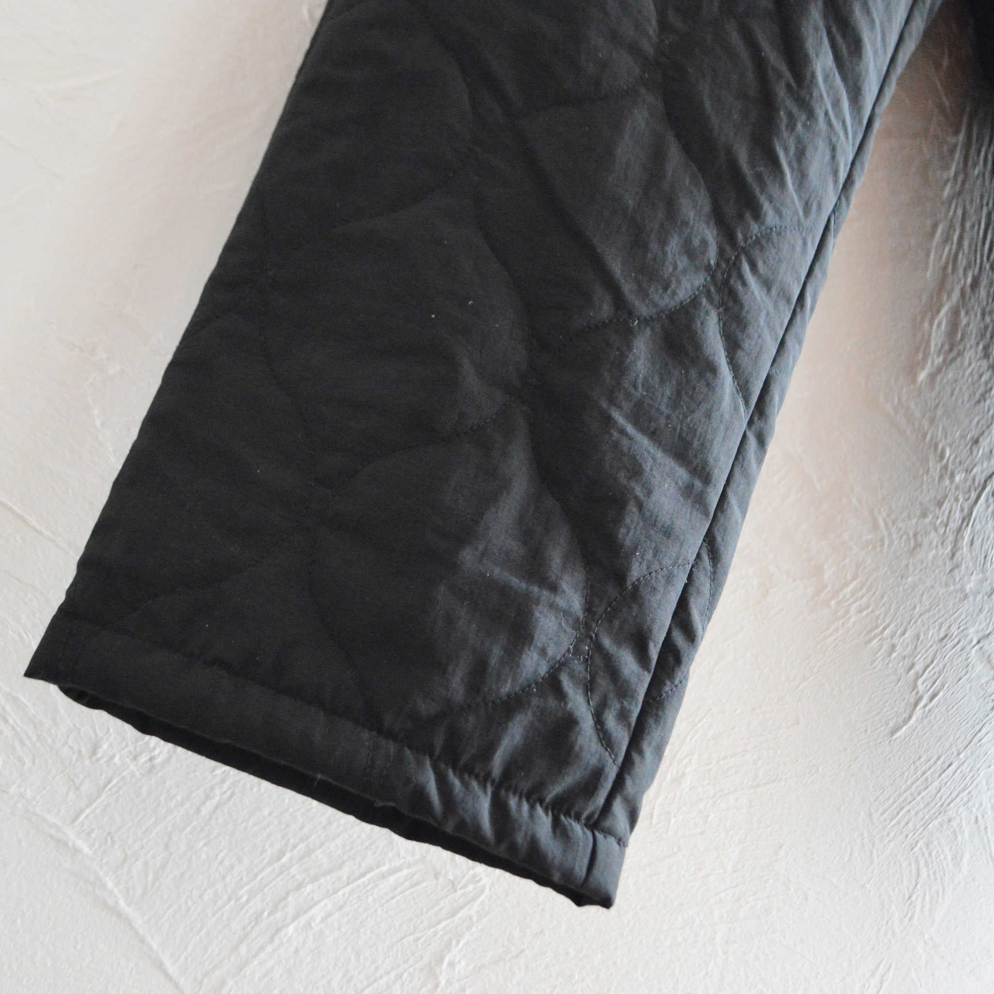 AXESQUIN アクシーズクイーン / QUILTED FATIGUE PANTS 2.0 キルティングファティーグパンツ (BLACK ブラック)