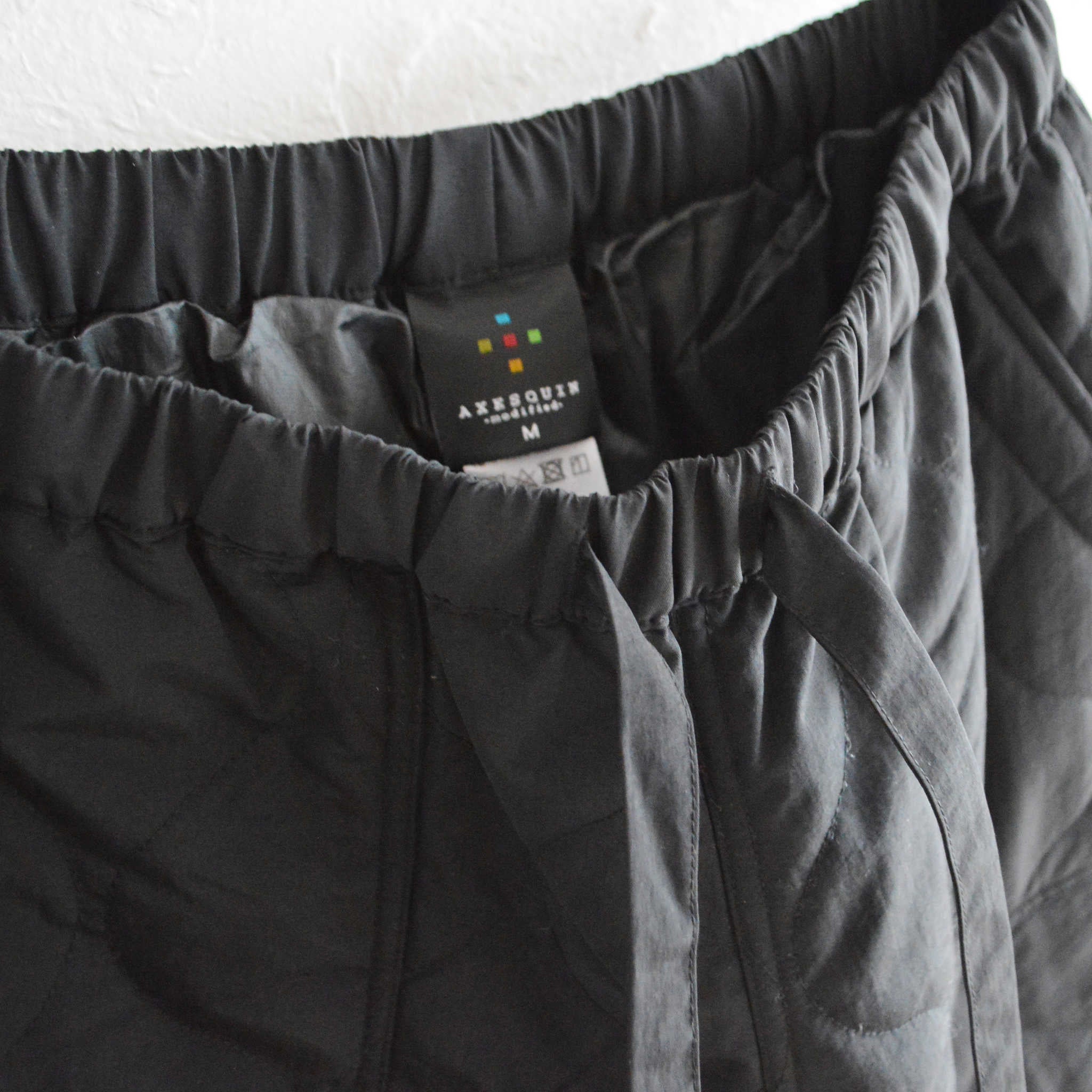 AXESQUIN アクシーズクイーン / QUILTED FATIGUE PANTS 2.0 キルティングファティーグパンツ (BLACK ブラック)