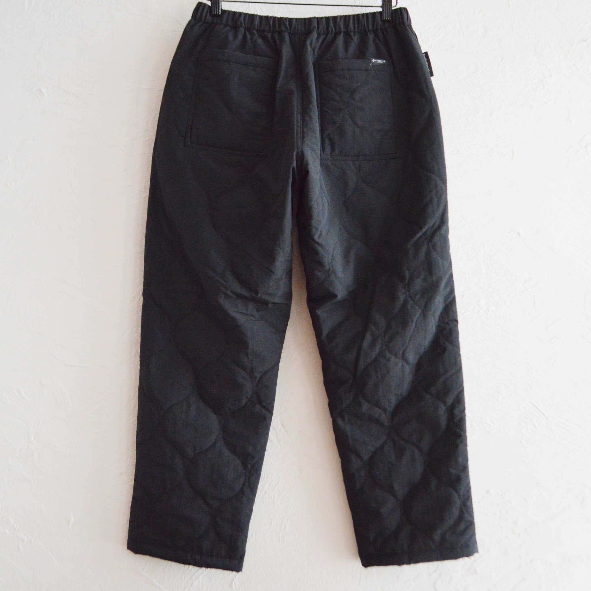 AXESQUIN アクシーズクイーン / QUILTED FATIGUE PANTS 2.0 キルティングファティーグパンツ (BLACK ブラック)